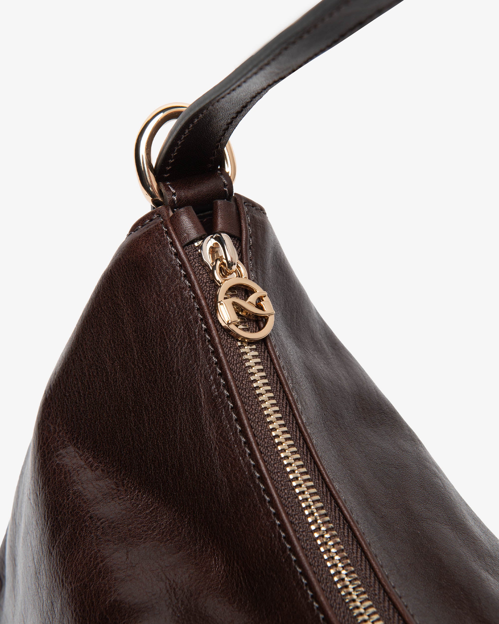 Nero Giardini Bags sac hobo cuir femme fermeture zip taille PZ