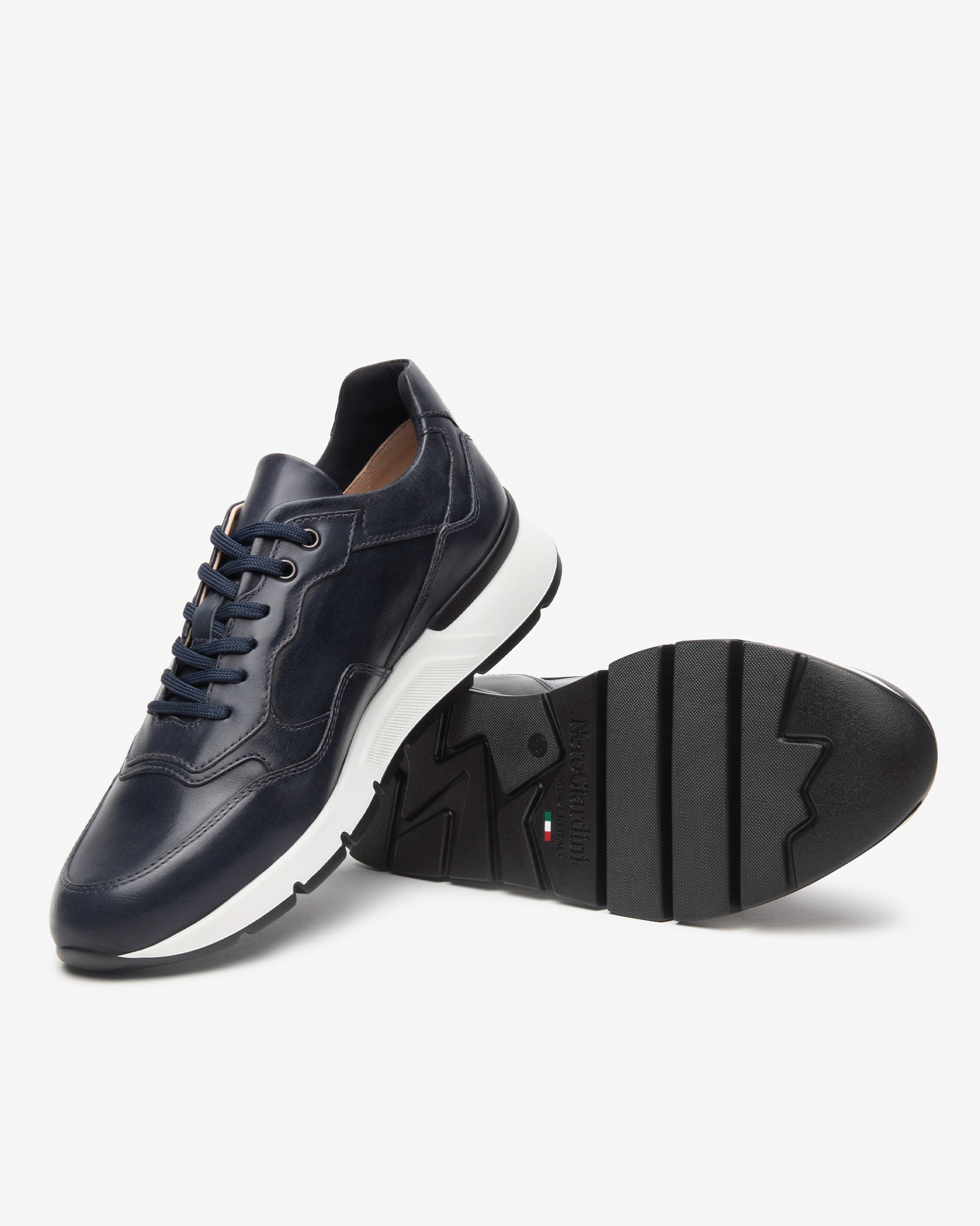 Nero Giardini Sneakers Baskets Cuir Homme Confort