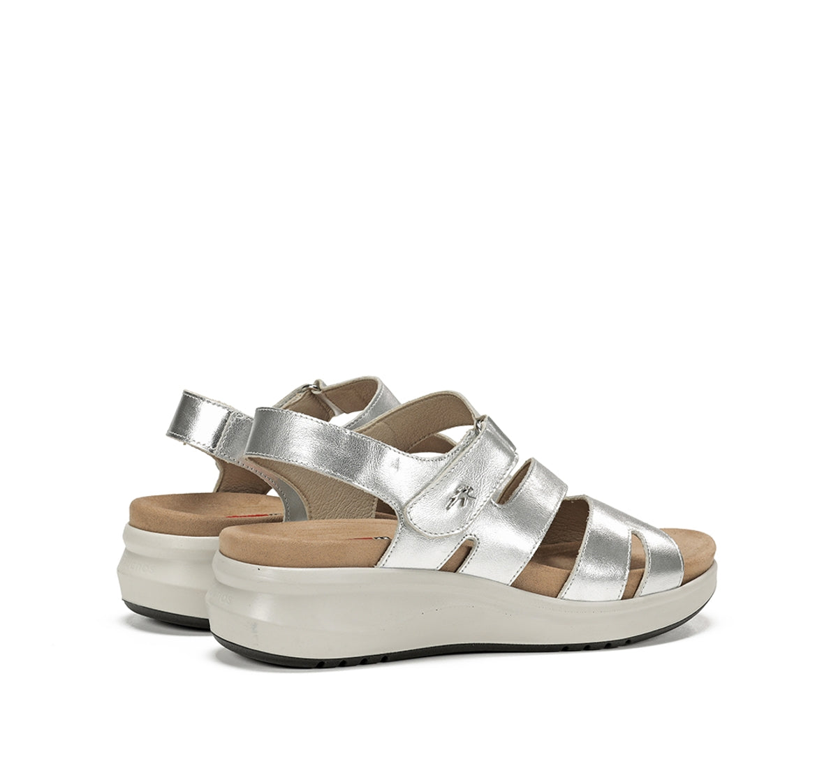 Fluchos Yagon F1478 Sandales Femme Argenté Cuir