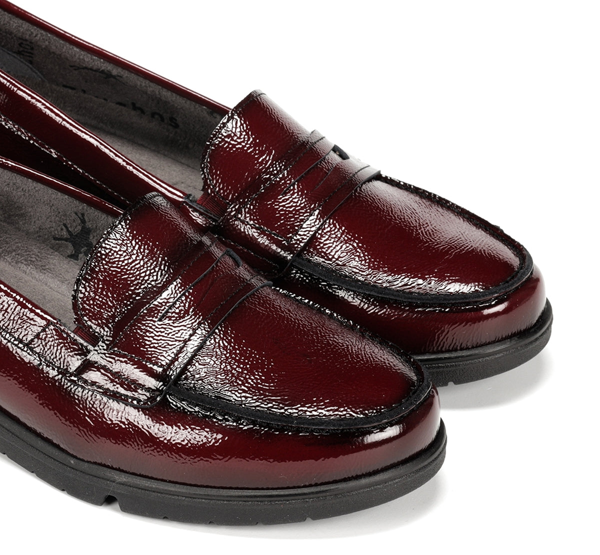 Fluchos Styll F1835 mocassins femme rouges cuir