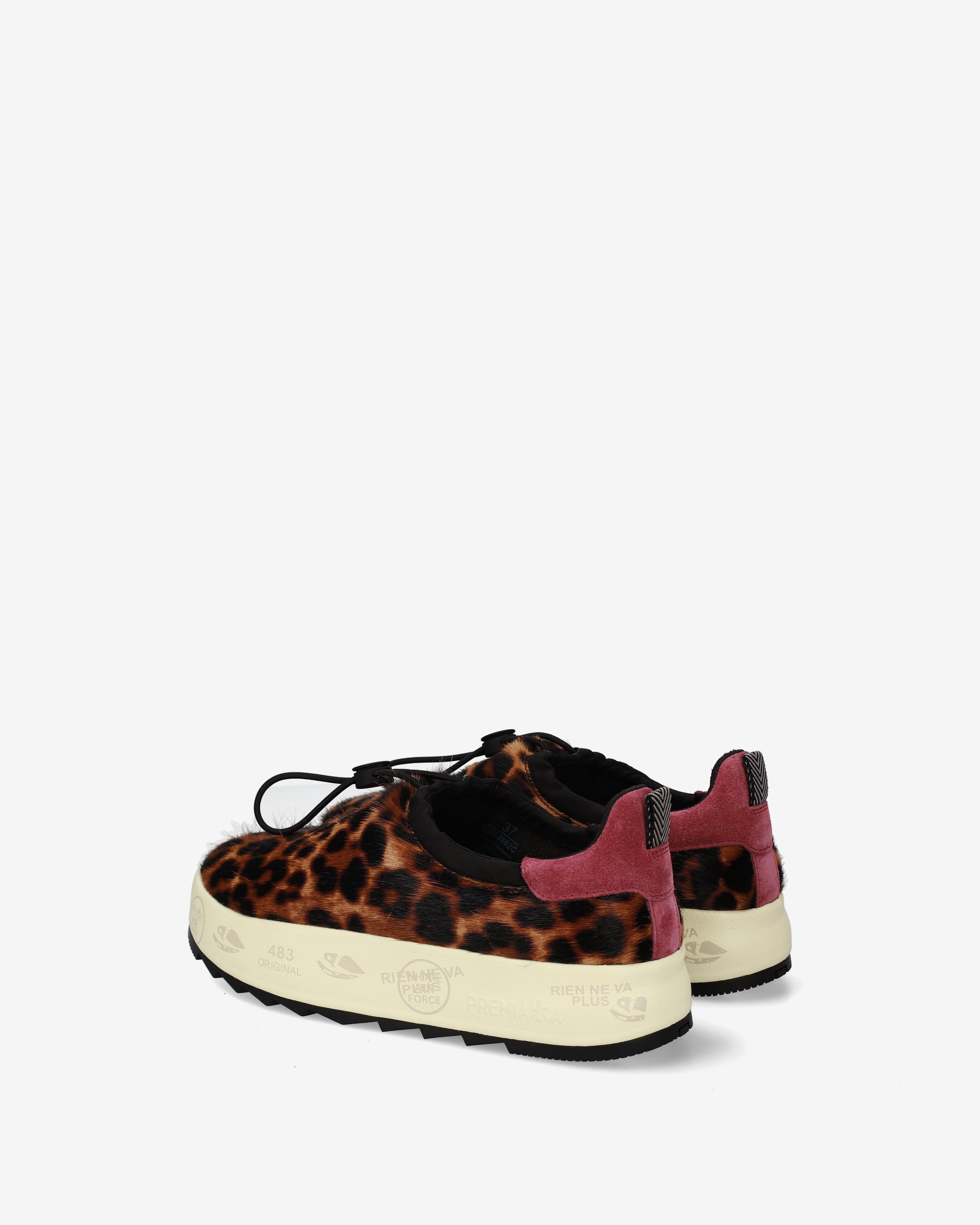 Premiata Puffyd 8682 sneakers femme animal bordeaux