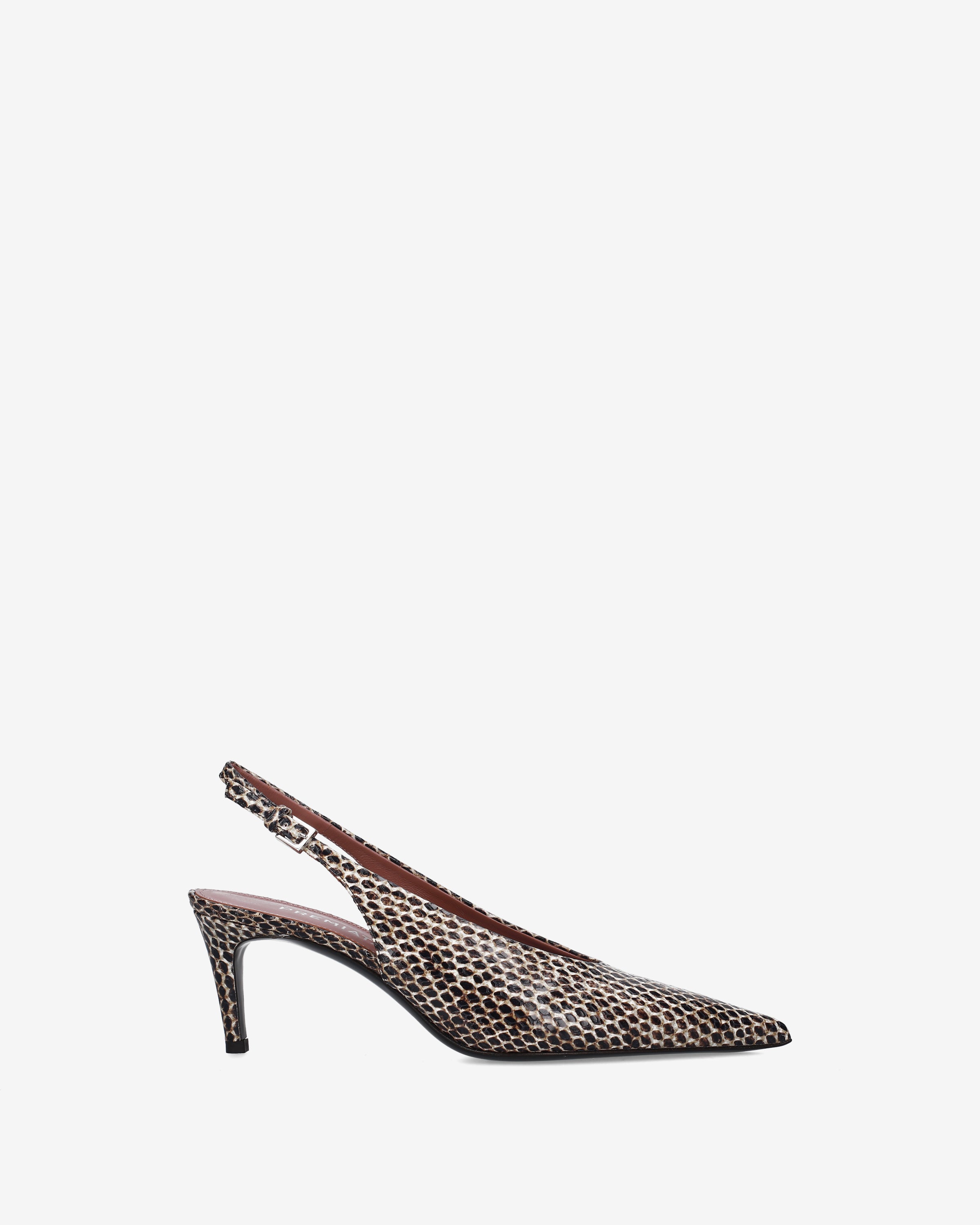 Premiata Slingback Escarpins Python Femme 34 Talon 6 cm
