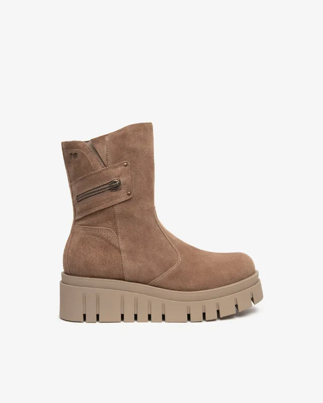 Nero Giardini Ankle Boots bottines daim plateforme zip
