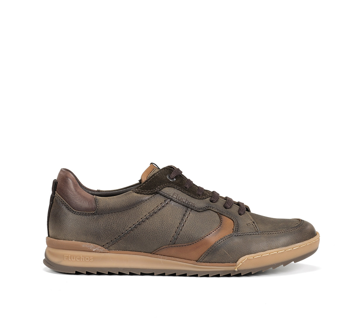Fluchos Elder F2273 baskets homme vertes cuir