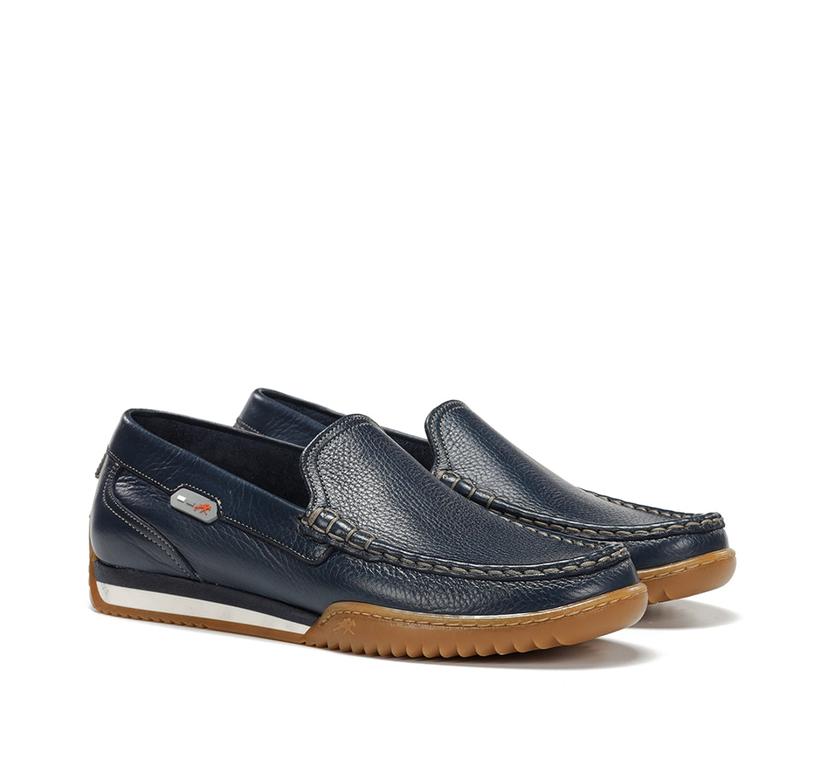 Fluchos Bruno F2432 mocassins homme bleu cuir