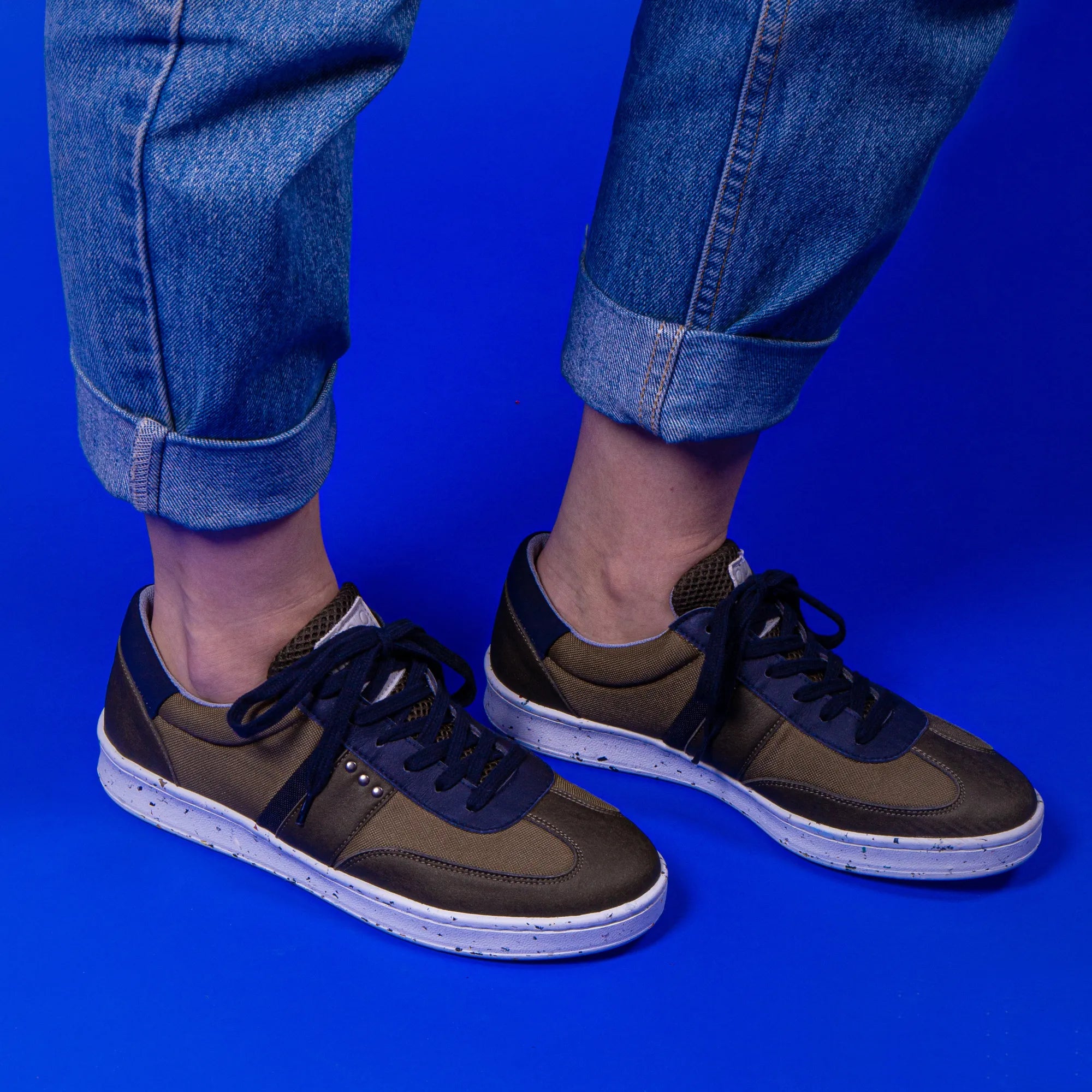Me.Land Vivace baskets vegan kaki marine recyclées
