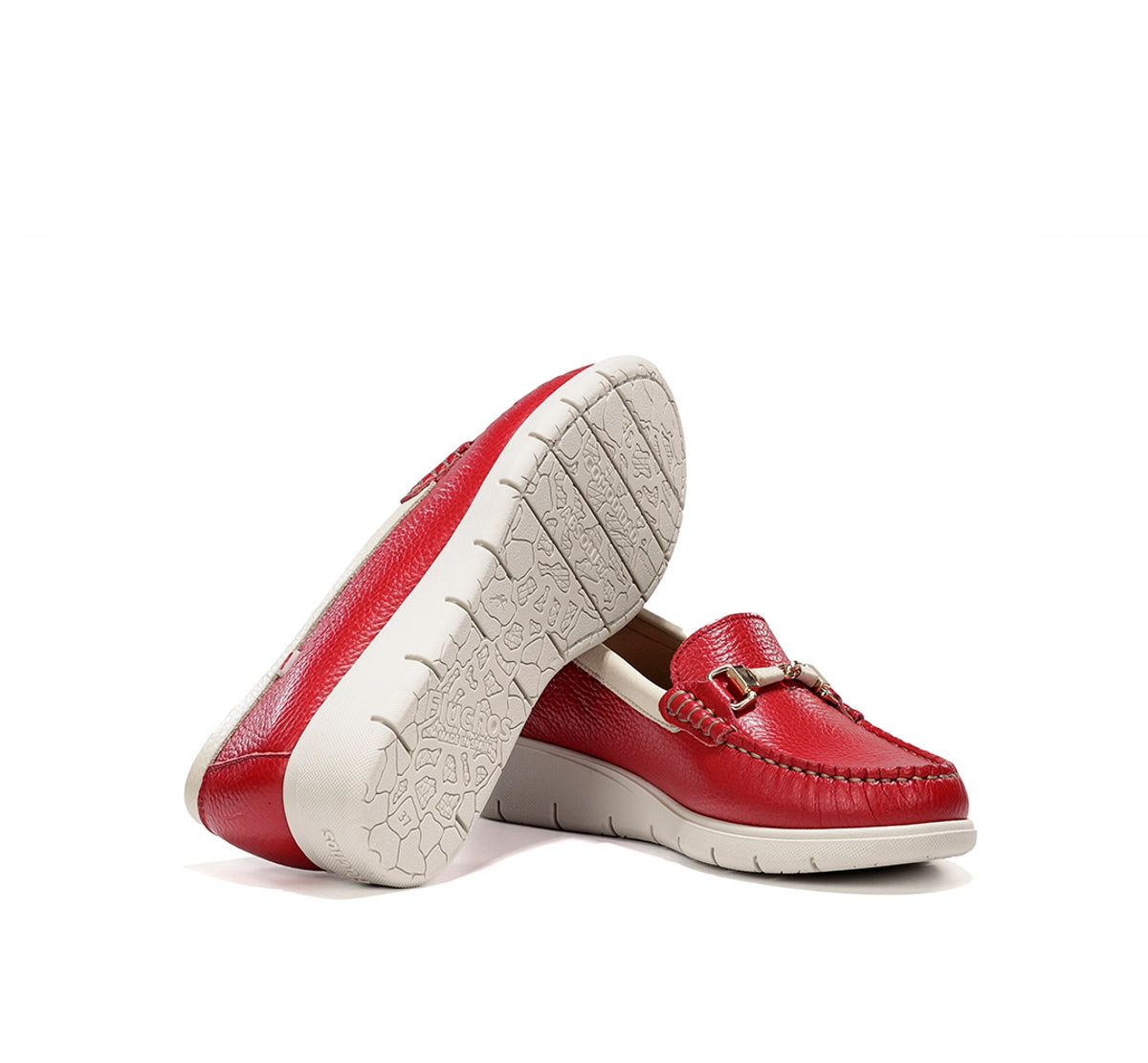 Fluchos Fluvia F2421 mocassin rouge femme cuir