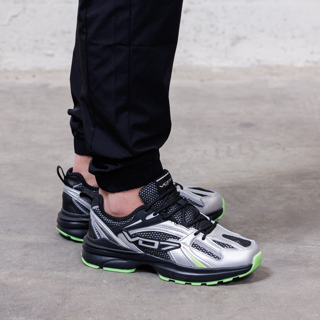 VO7 Street K Seven 75 sneakers argent vert fluo