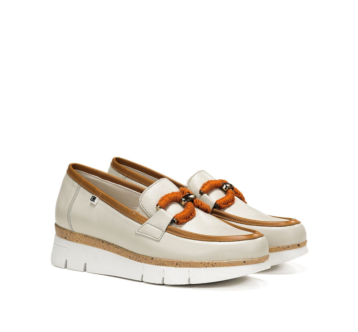 Dorking India D9298 mocassins taupe femme