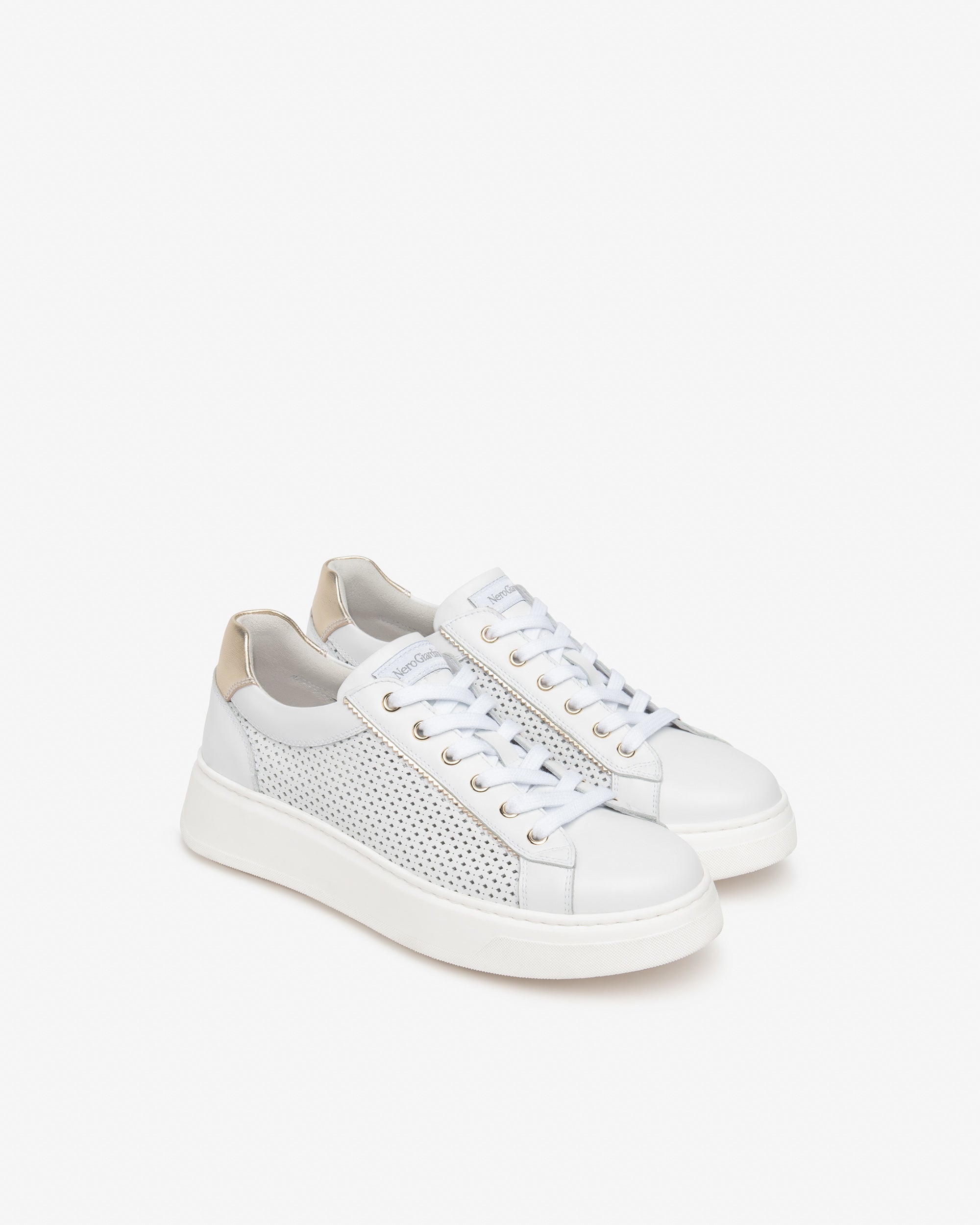 Nero Giardini Sneakers Basket Cuir Femme Tissu