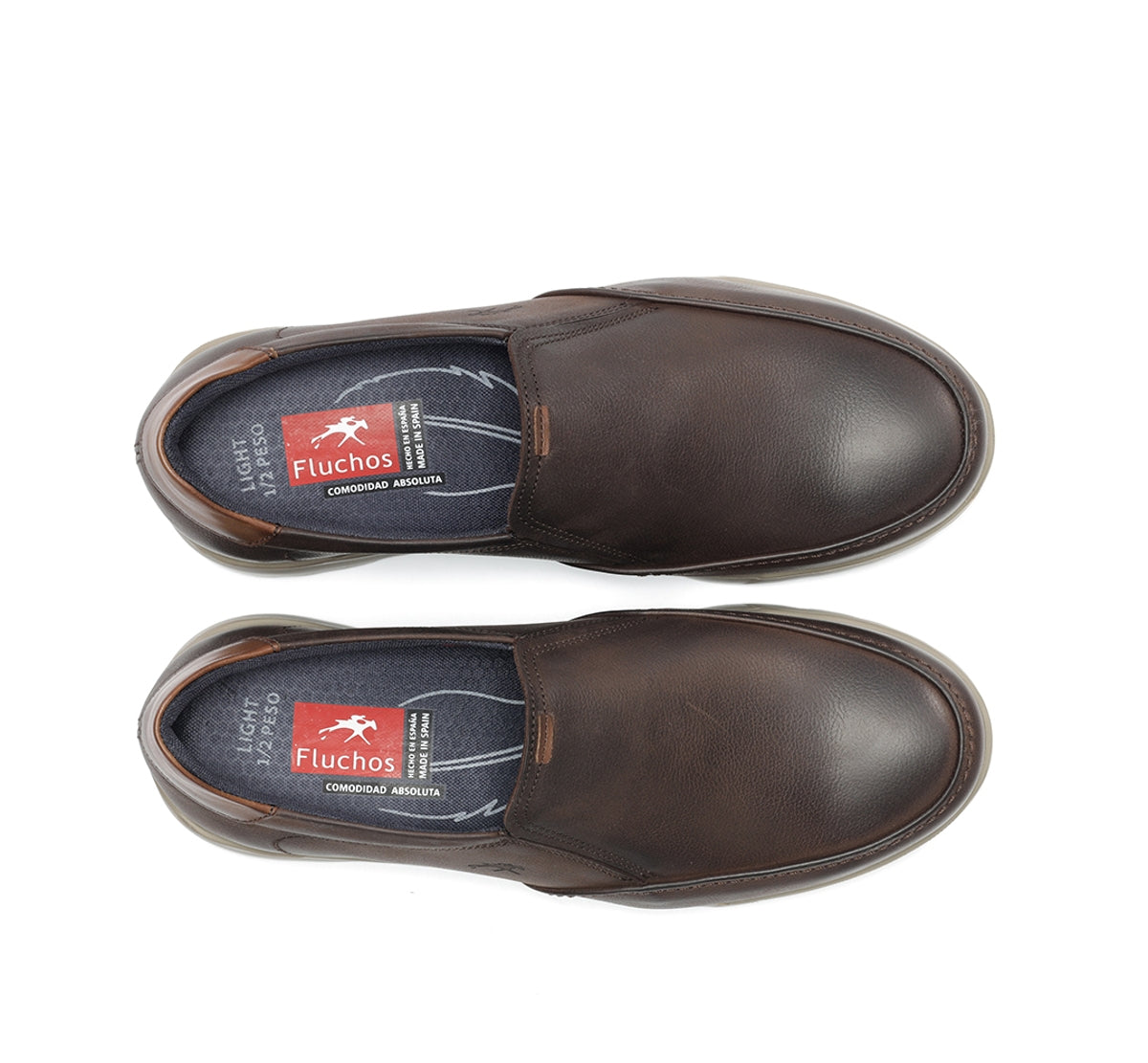 Fluchos Daryl F1458 slip on marron cuir homme