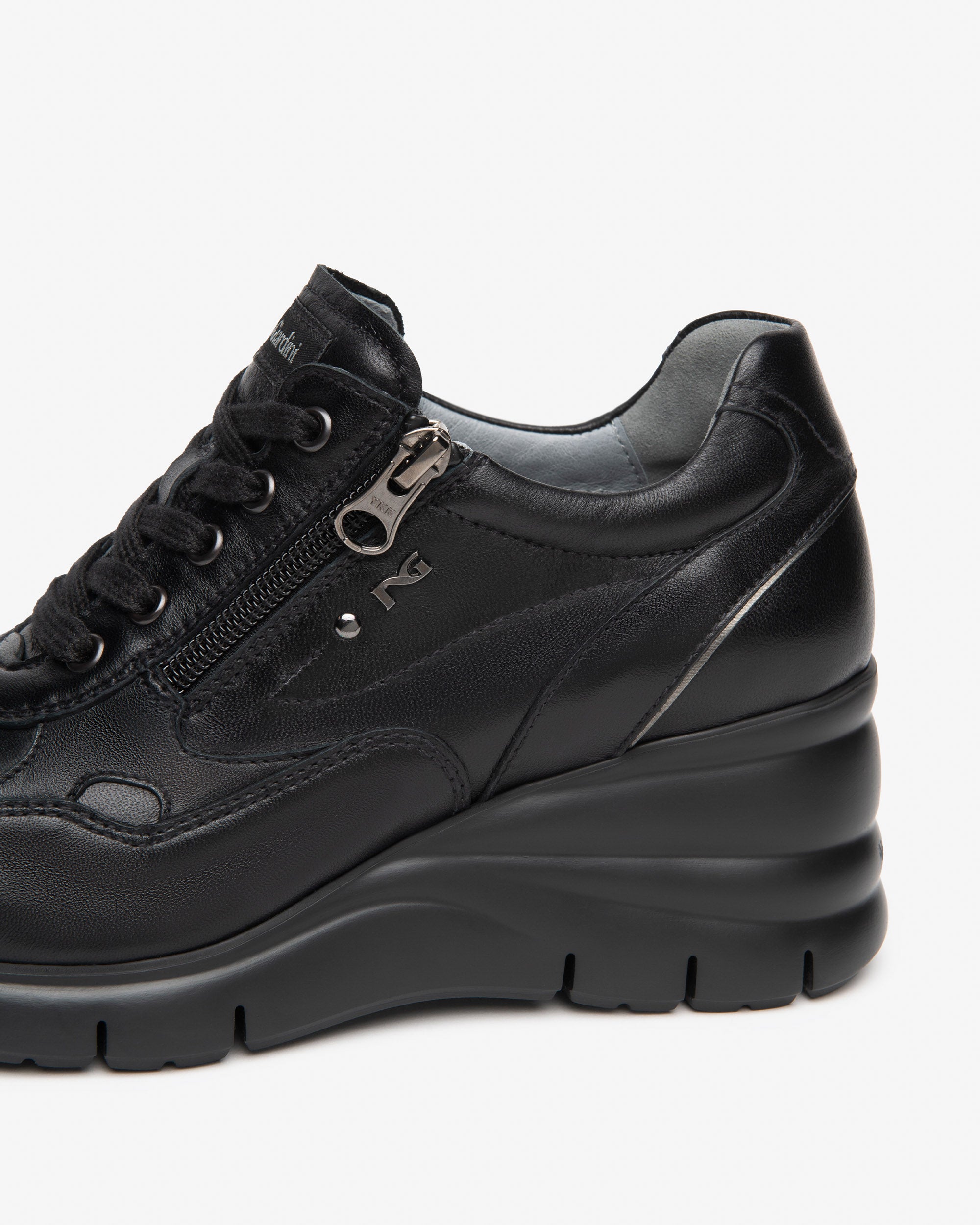Nero Giardini Sneakers baskets femme cuir compensée 38
