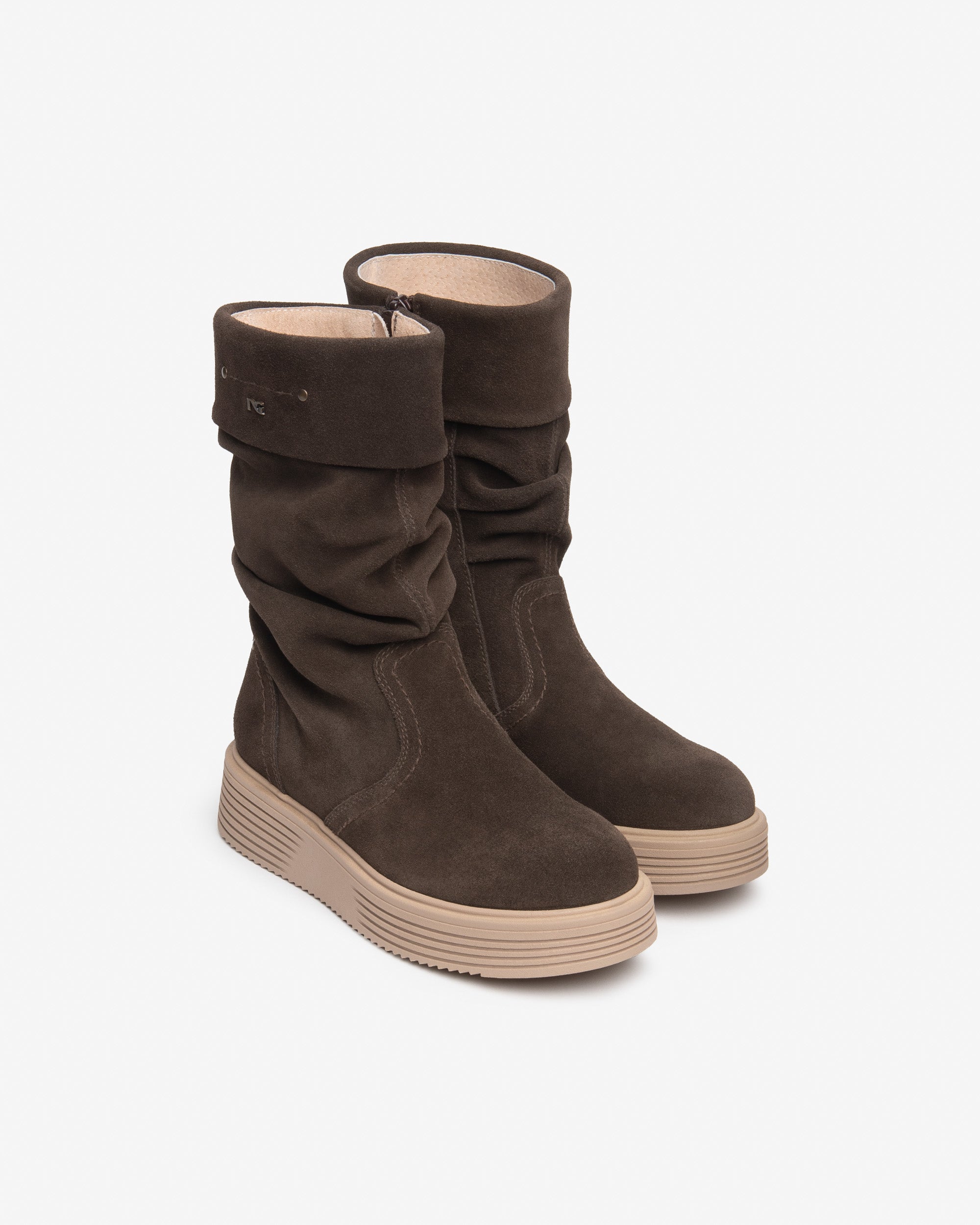 Nero Giardini Boots bottines daim fille zip hiver