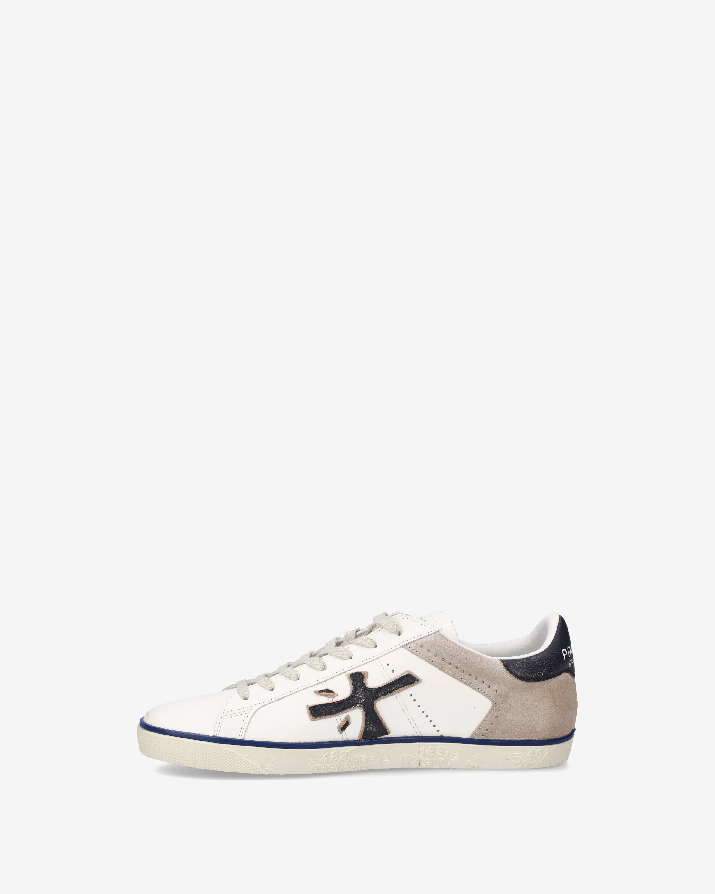 Premiata Steven 7285 sneakers homme blanc beige