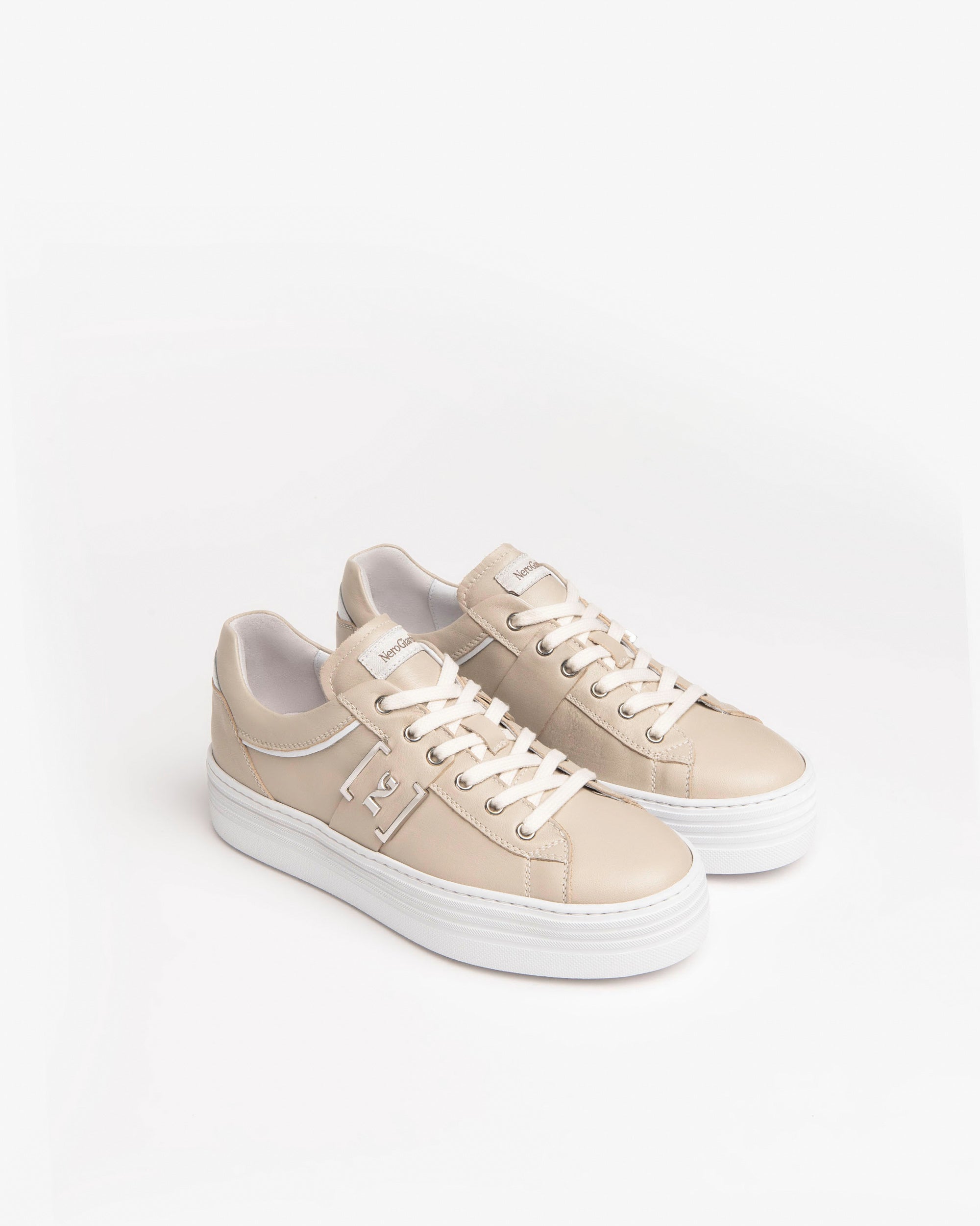 Nero Giardini Sneakers basket cuir femme 38 cuir