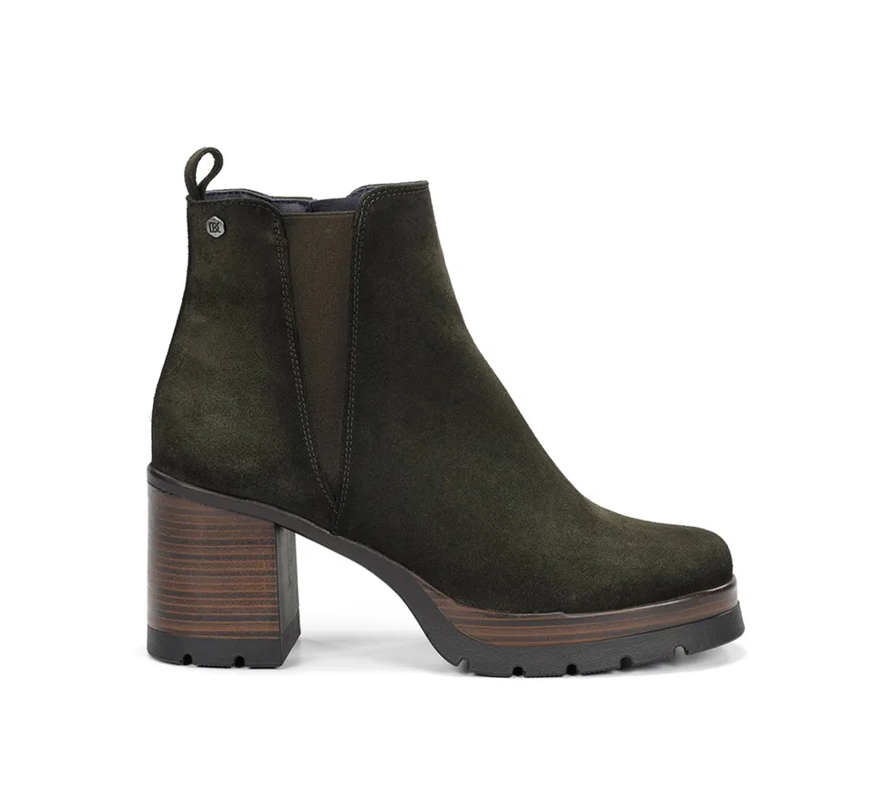 Dorking by Fluchos Safe D9414 bottines femme vert talon