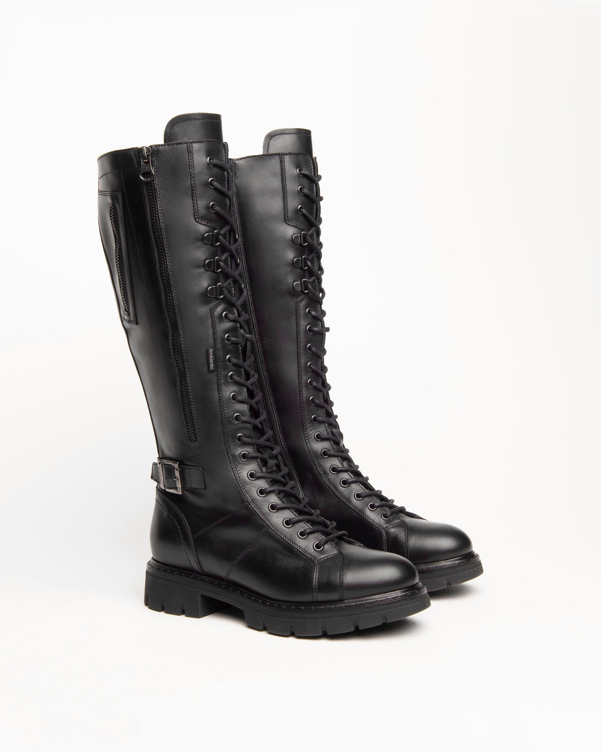 Nero Giardini Boots Bottines Lacets Cuir Femme