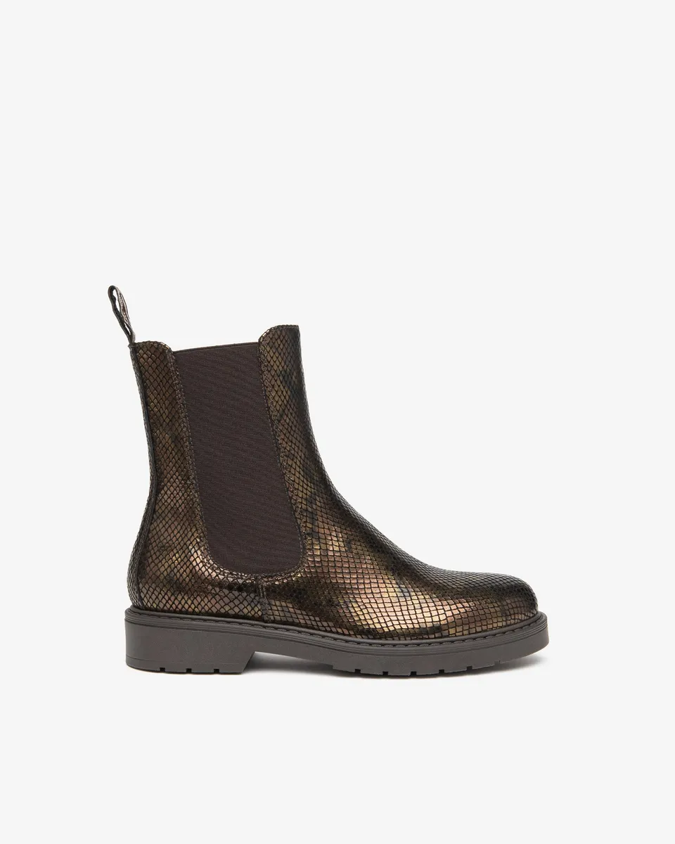 Nero Giardini Chelsea Boots bottines cuir serpent 38
