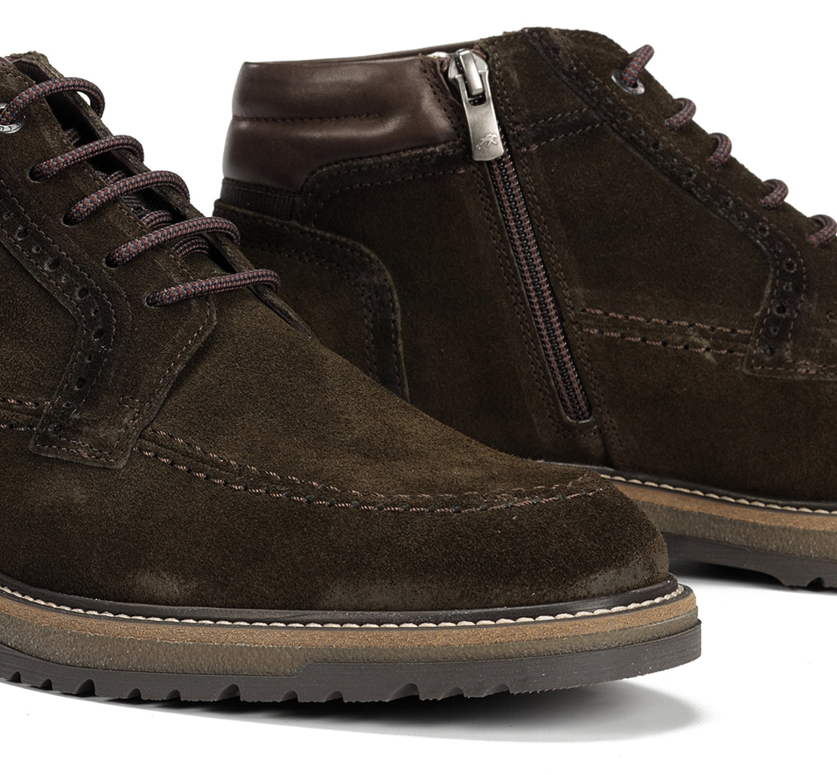 Fluchos Buggy F2325 Bottine Verte Homme Cuir