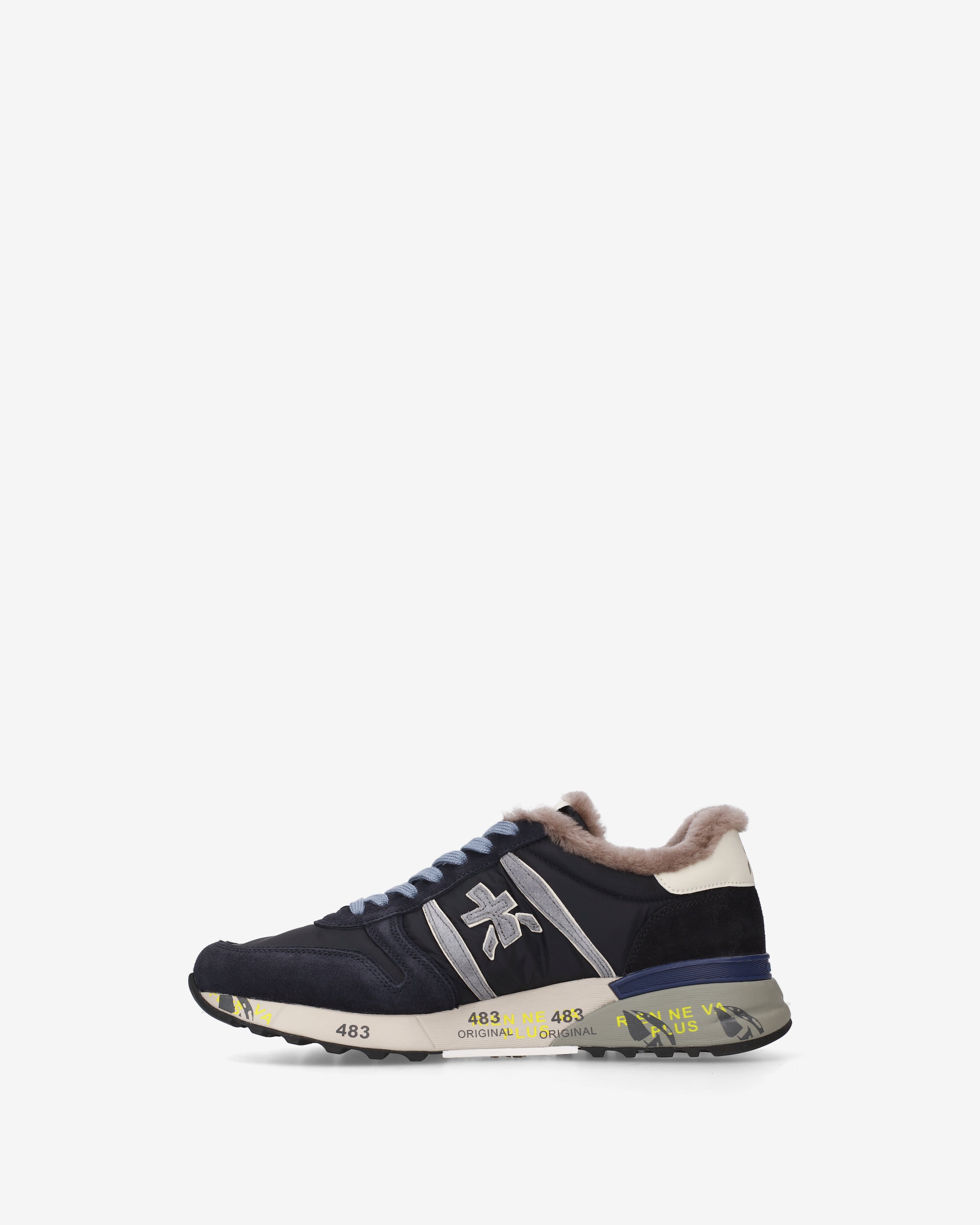 Premiata Lander 8656M Sneakers Homme Nylon Suède