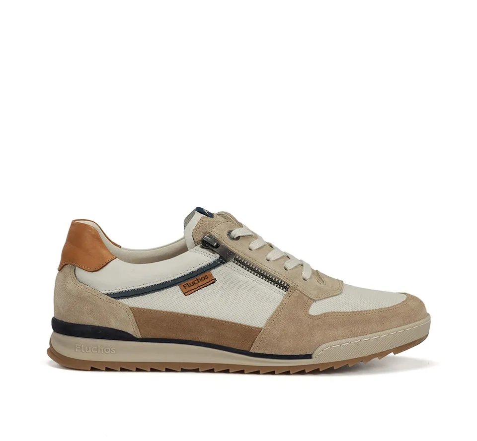 Fluchos Elder F2385 baskets beige homme cuir