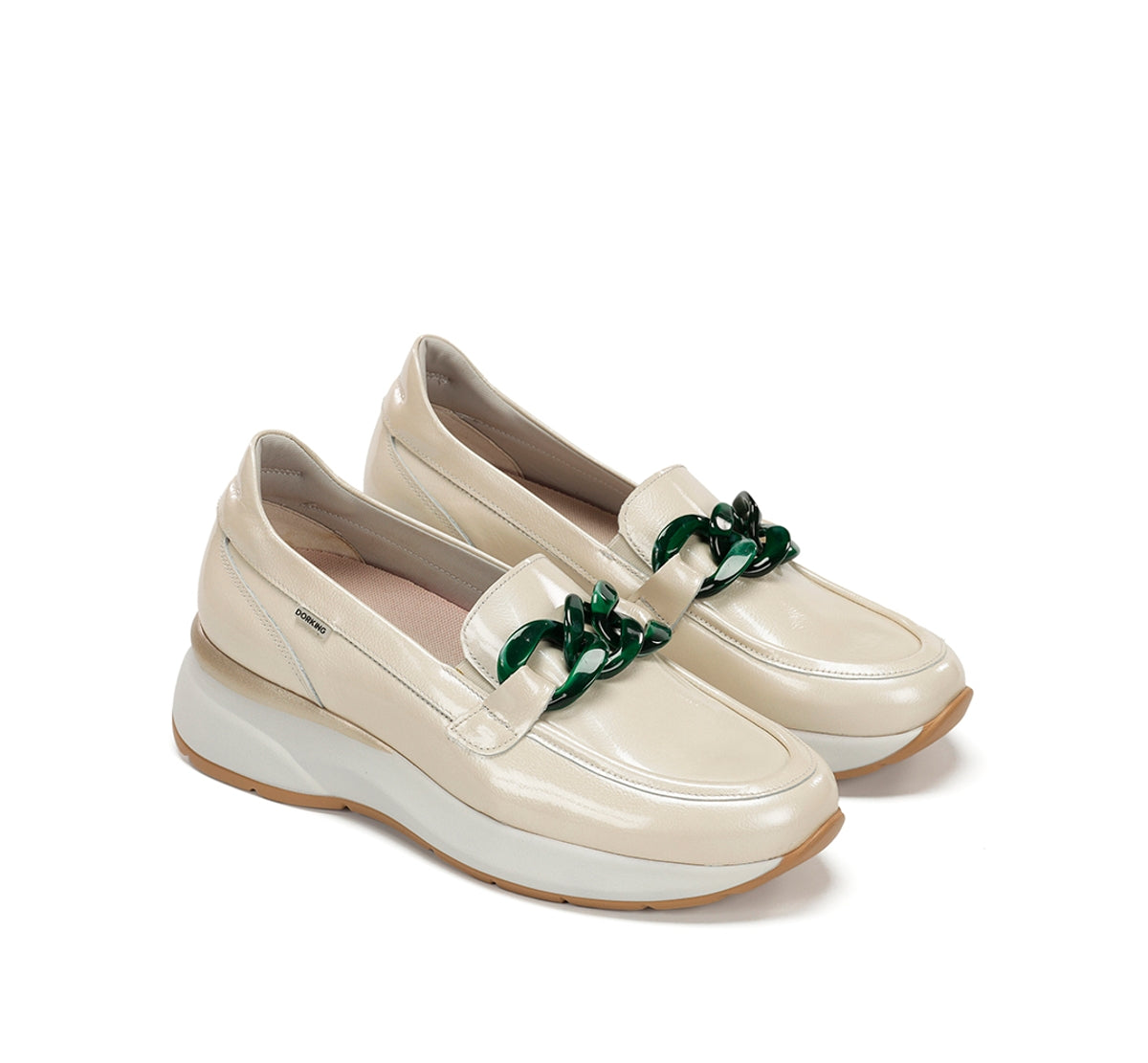 Dorking Flix D9671 mocassins femme taupe confort