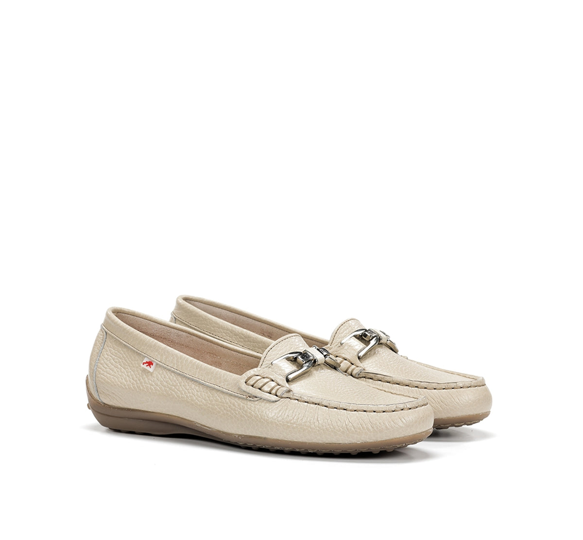 Fluchos Bruni F0804 mocassins taupe femme cuir