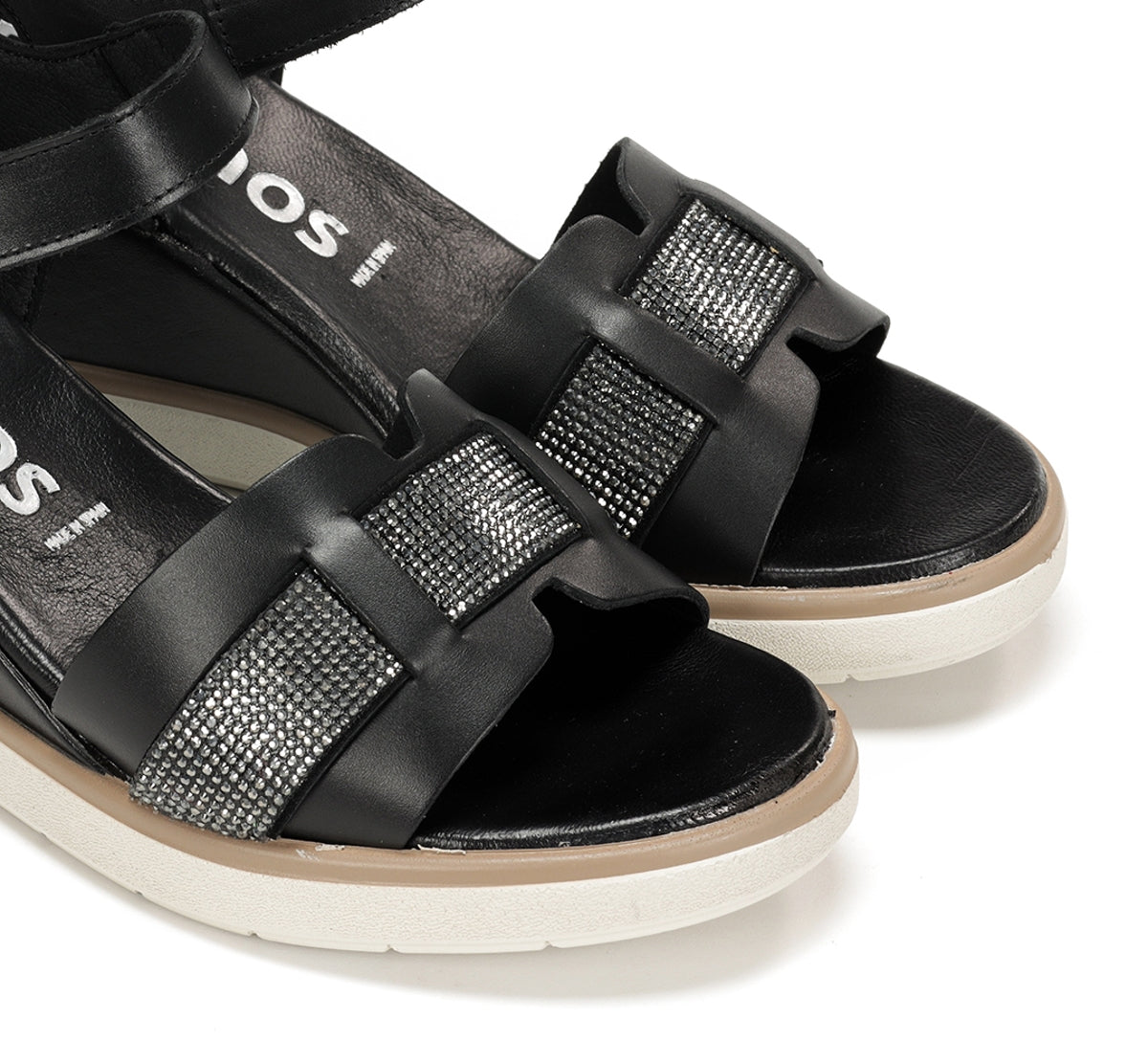Fluchos Smash F1975 sandales compensées noir femme