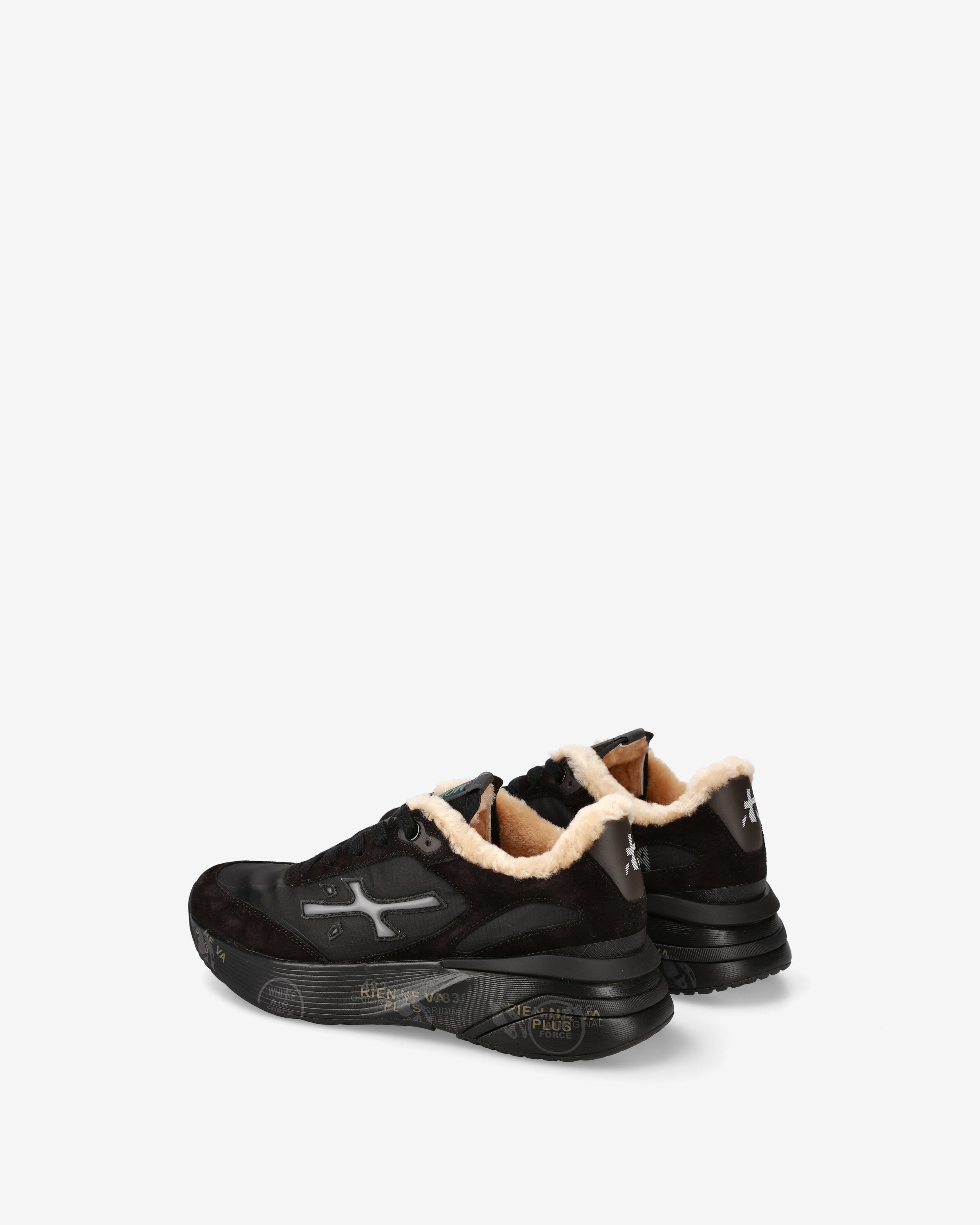 Premiata Moerund 7795m baskets femme noires fourrées
