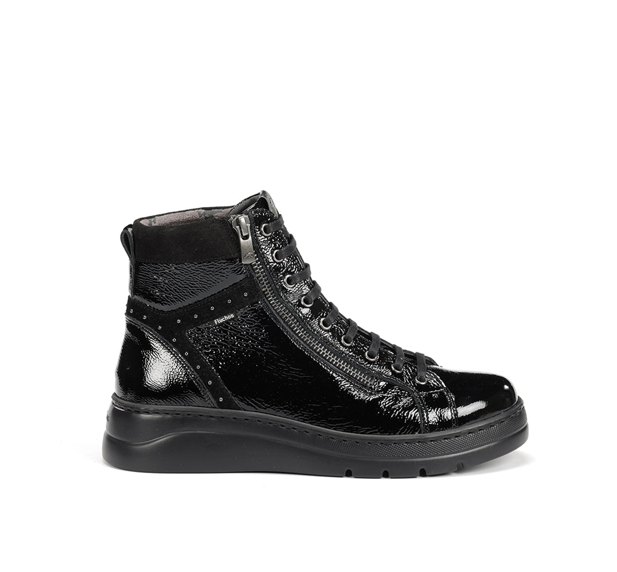 Fluchos Pompas F2250 bottines femme noir cuir léger