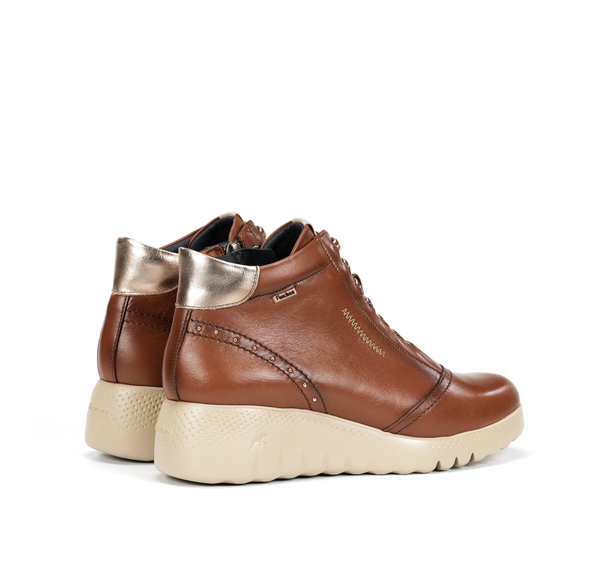 Fluchos Live F2246 bottines femme marron cuir