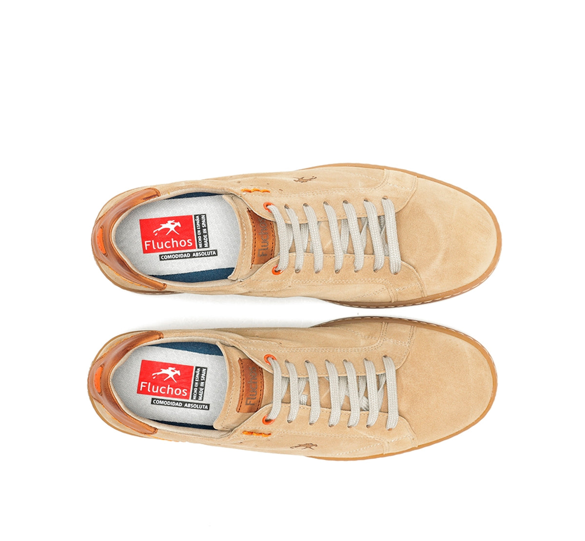 Fluchos Leo F1727 baskets homme taupe confort