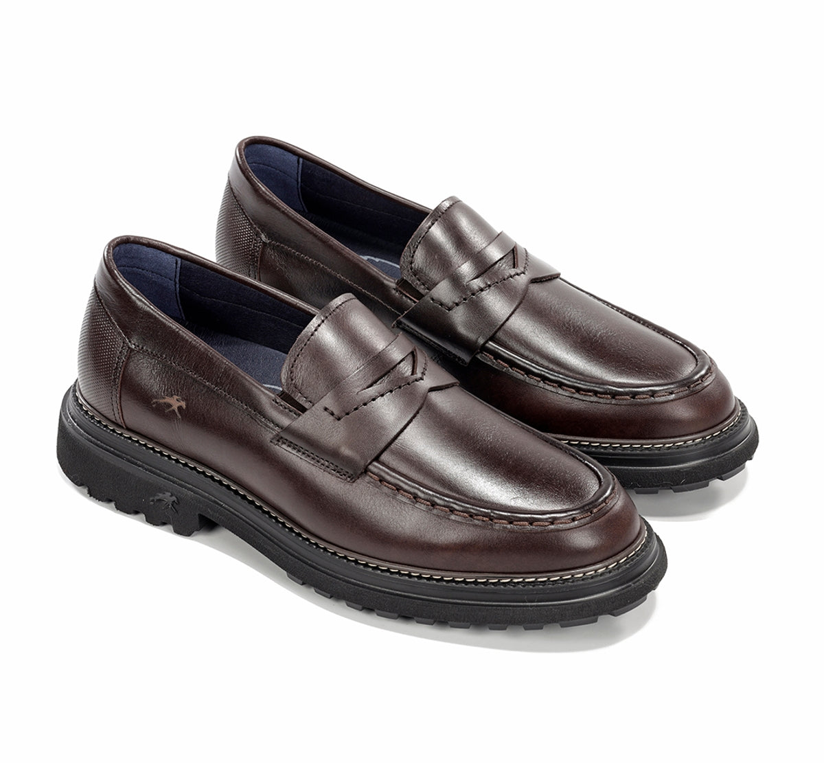 Fluchos Lincon F2058 mocassin marron homme cuir