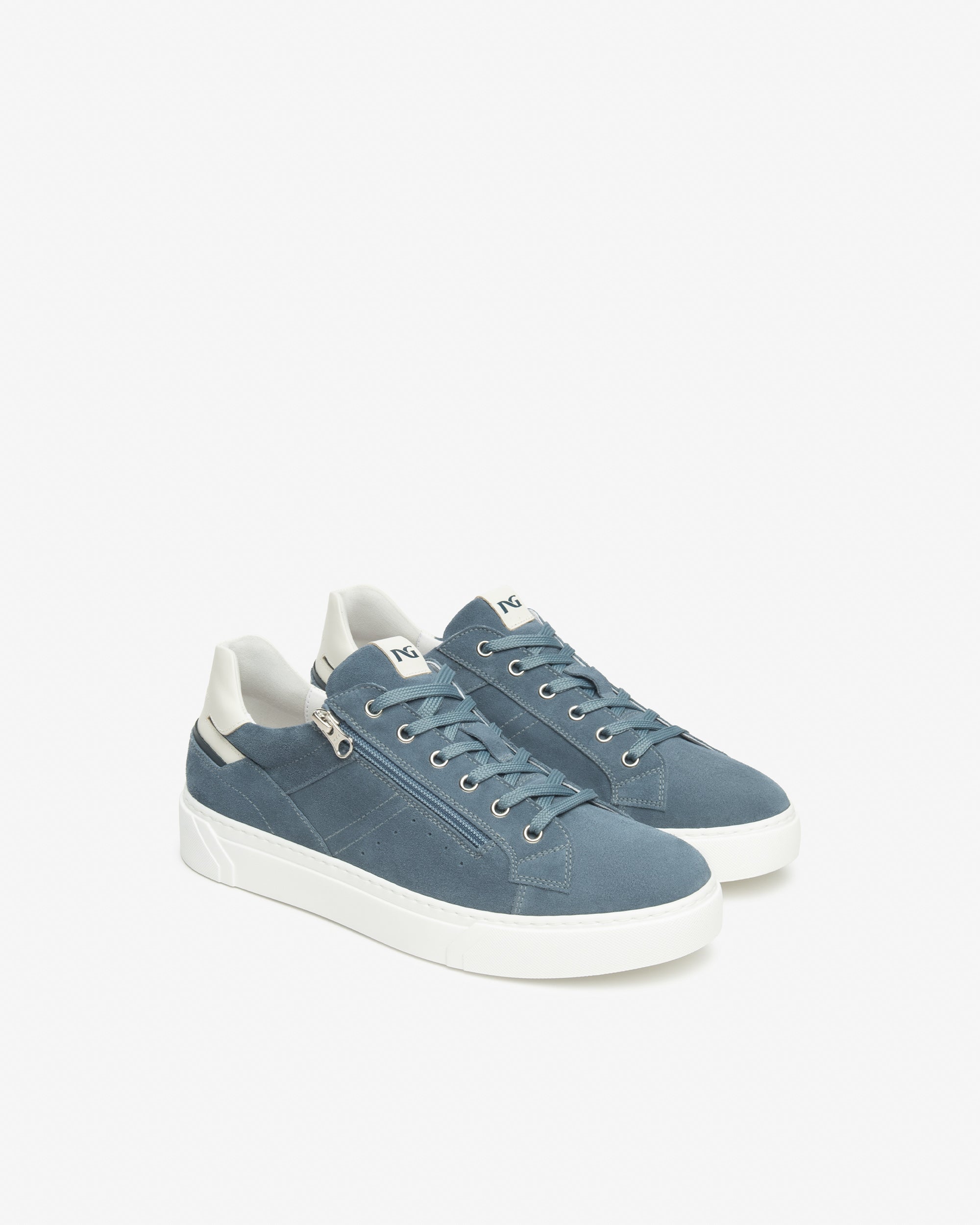 Nero Giardini Sneakers baskets homme cuir et daim