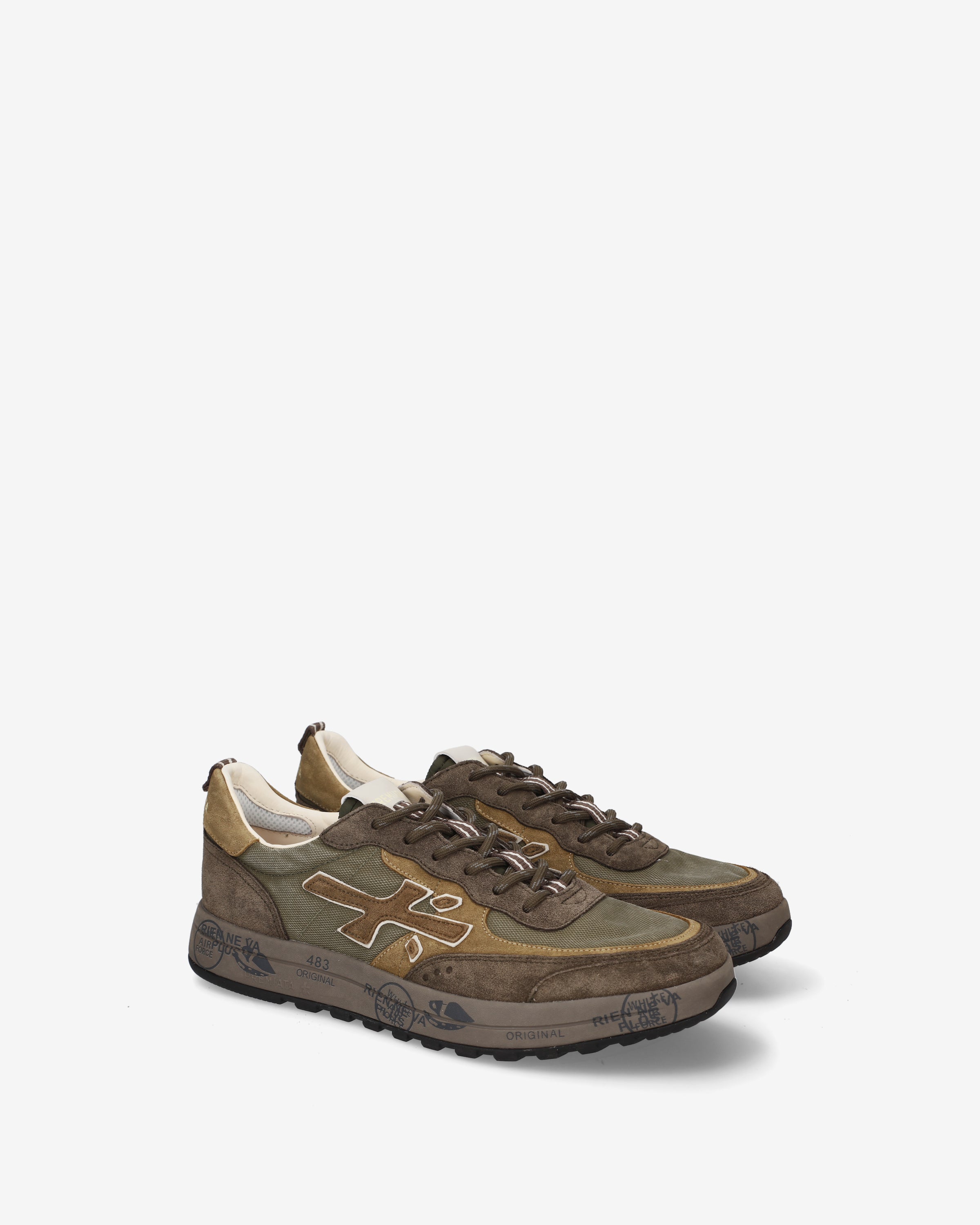 Premiata Nous 8463 sneakers homme olive daim