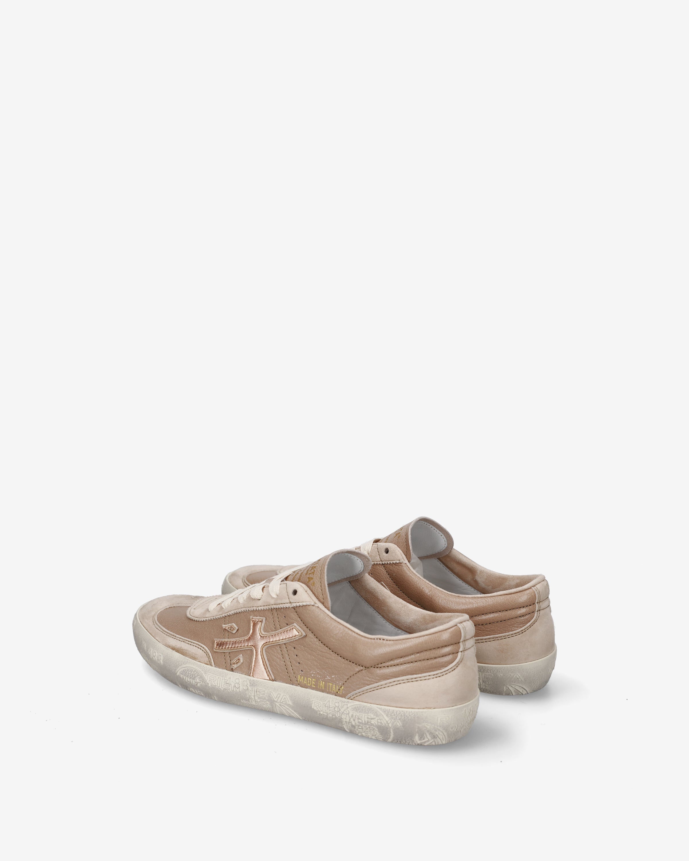 Premiata Davidd 8605 baskets beige cuir femme