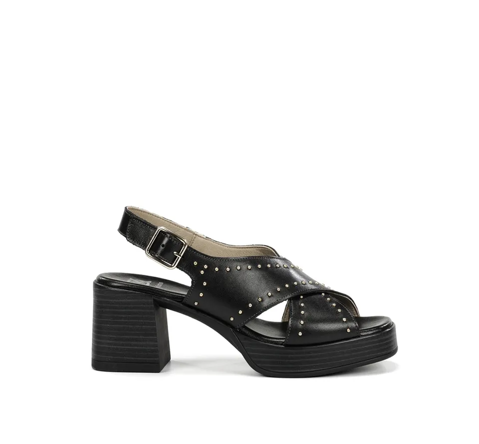 Dorking Diamond D9333 sandale noire talon femme
