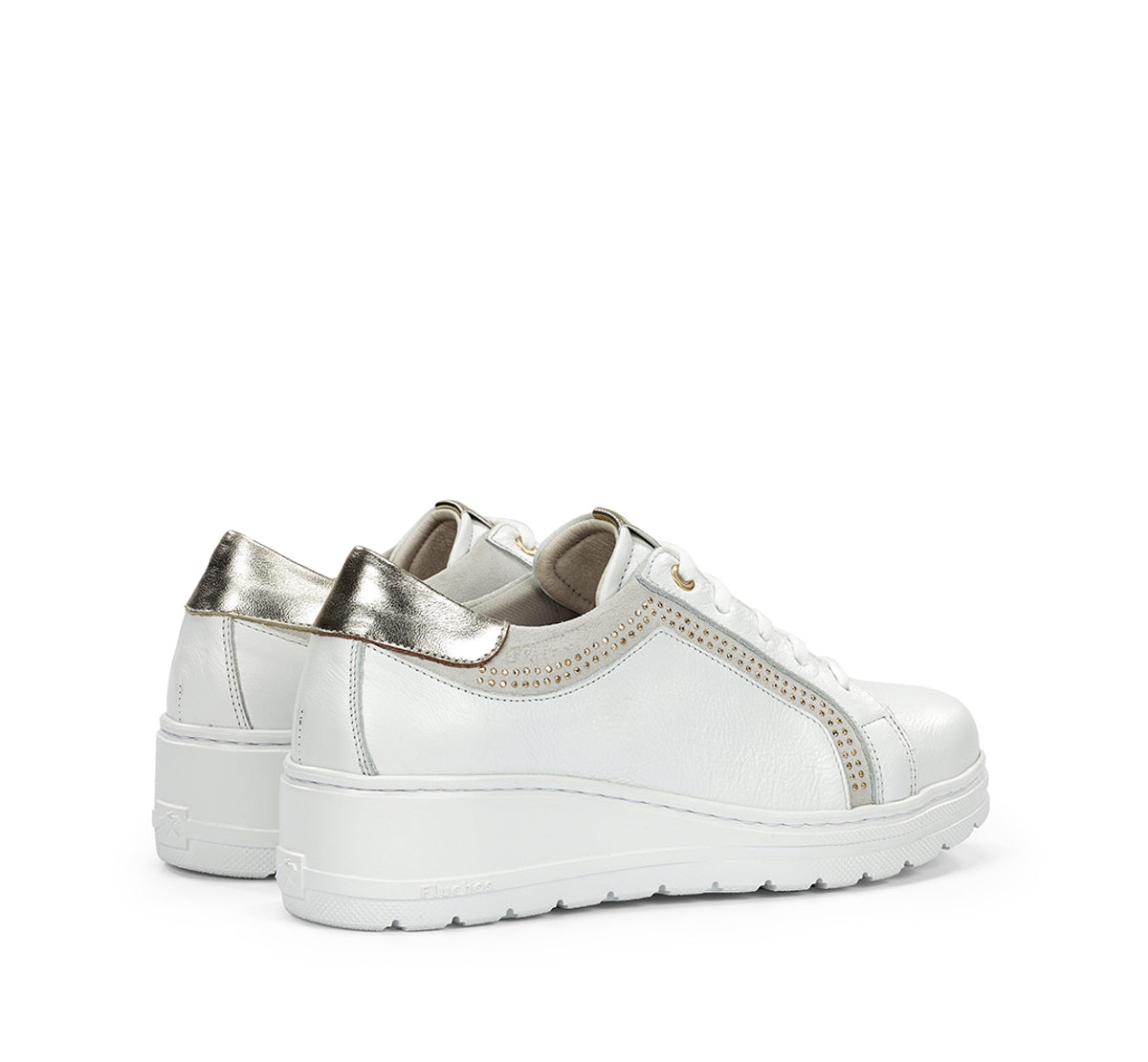 Fluchos Aqua F1997 basket femme blanche compensée