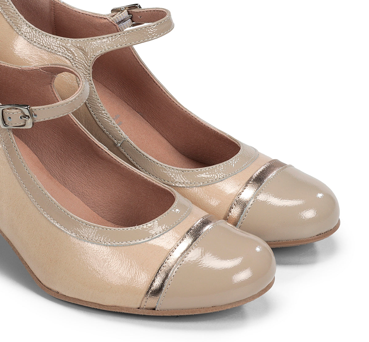 Dorking Rodin D9092 Chaussures Femme Nude Boucle