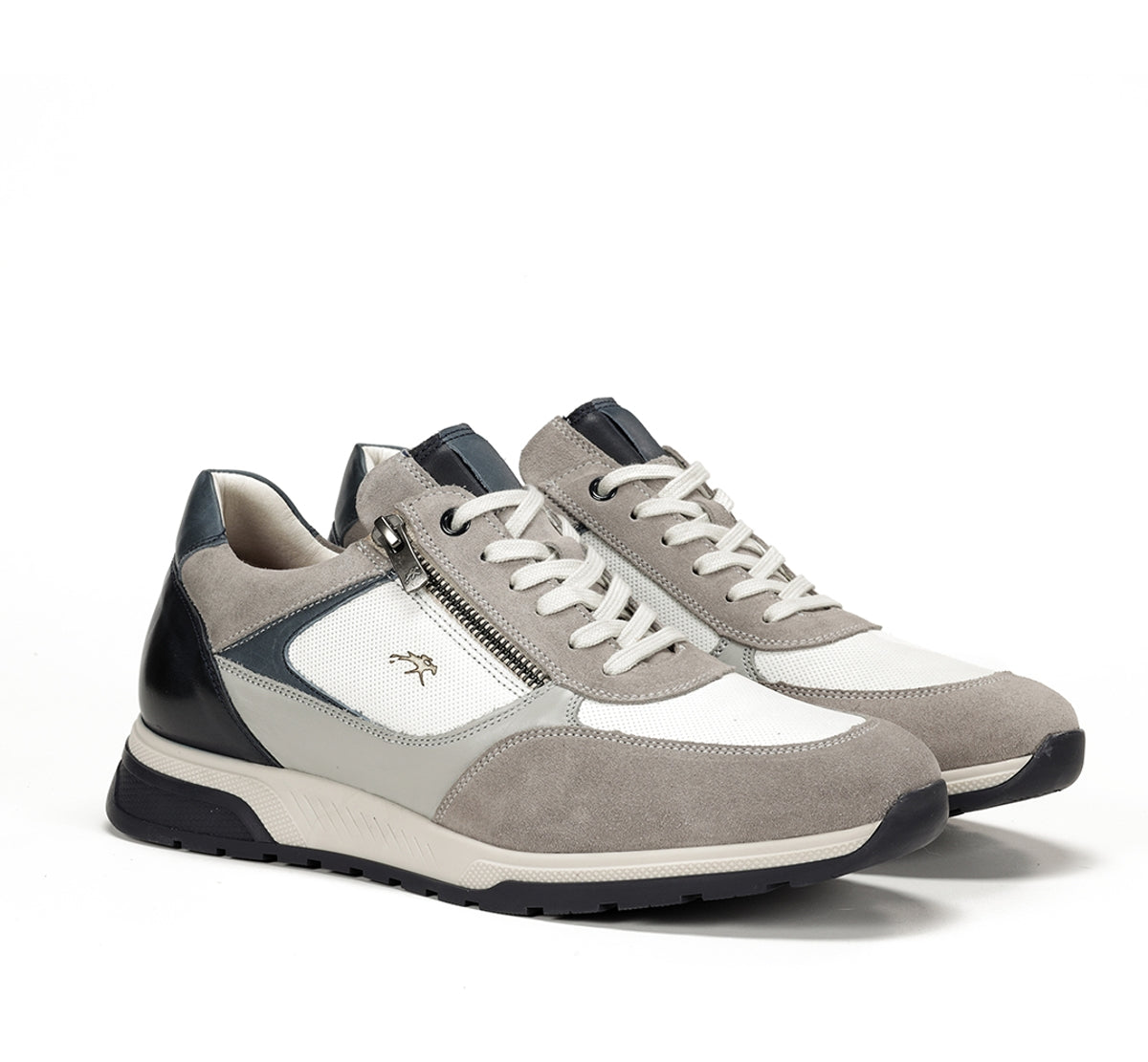Fluchos Louis F1958 basket grise cuir homme