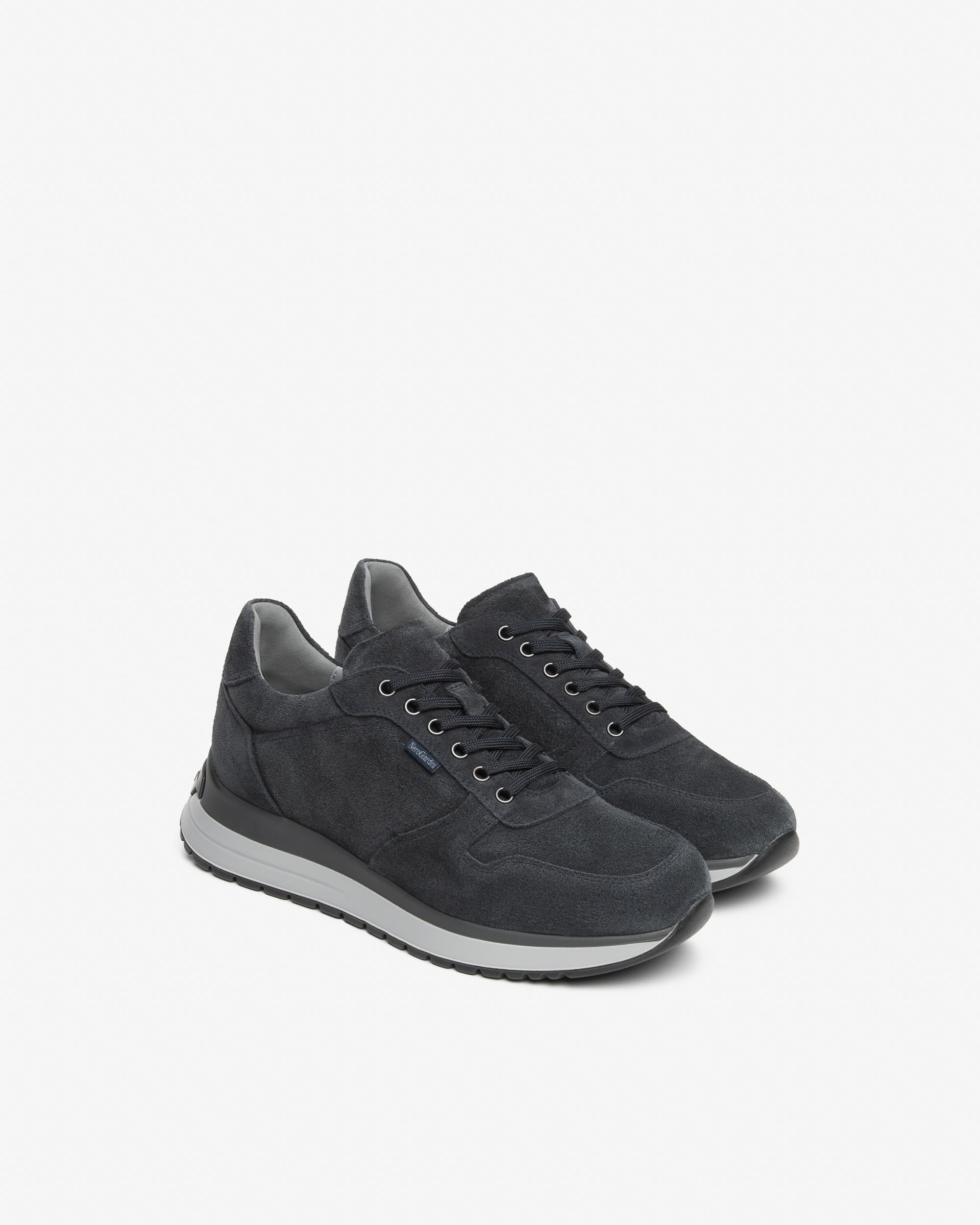 Nero Giardini Sneakers baskets daim homme lacets cuir