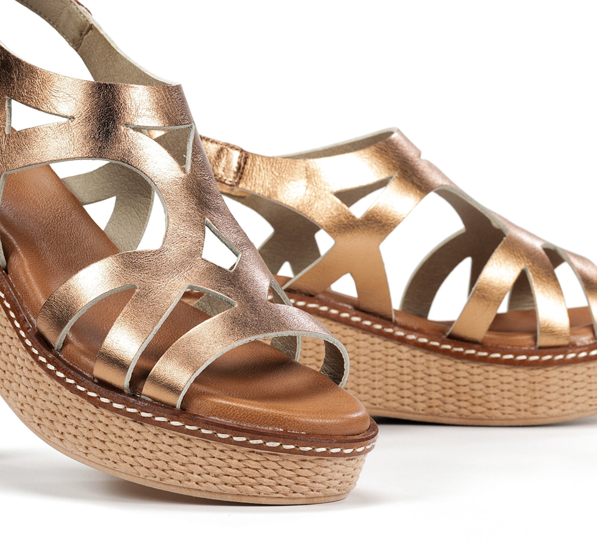 Fluchos Dorking Nido D9451 sandale femme marron compensée