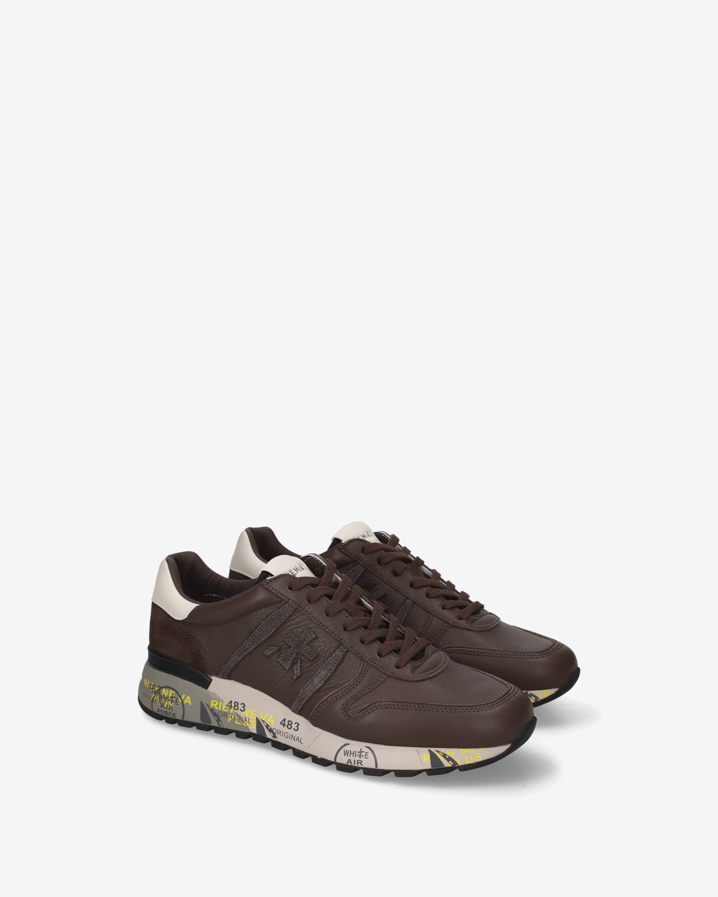 Premiata Lander 8658 baskets marron cuir