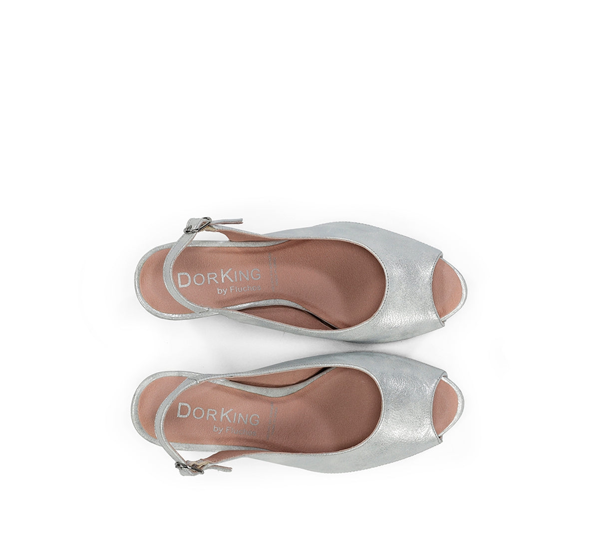 Dorking Blesa D6604 escarpins femme argent cuir