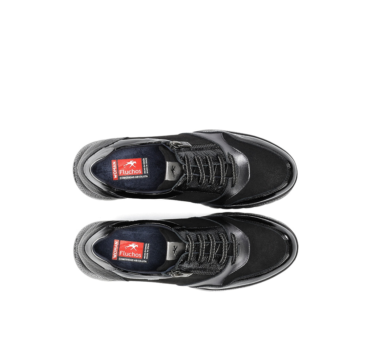Fluchos Live F2248 basket noire femme compensée