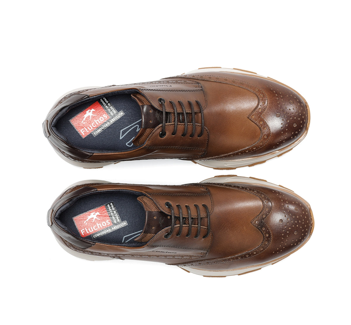 Fluchos Walter F2080 chaussures marron homme cuir