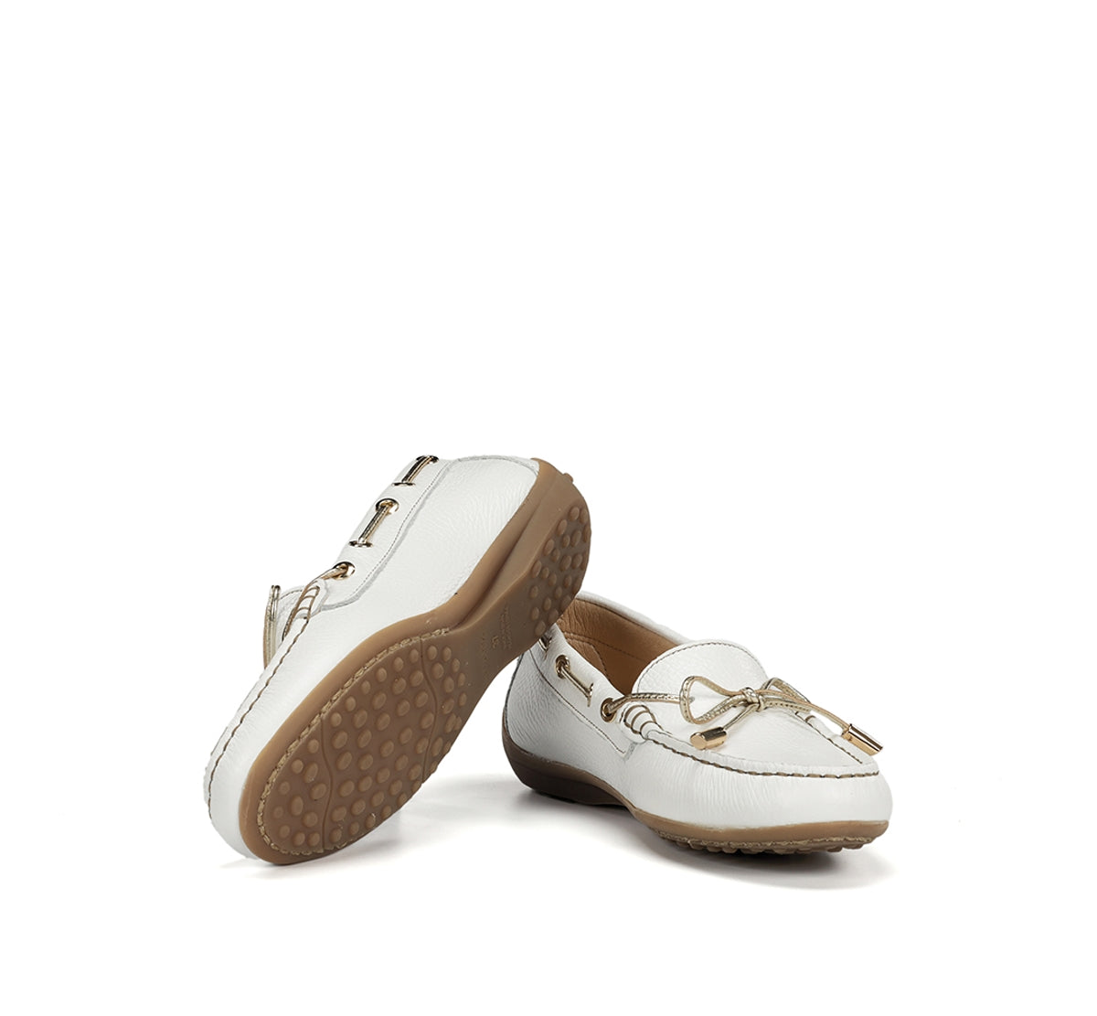Fluchos Bruni F2158 mocassin blanc femme cuir