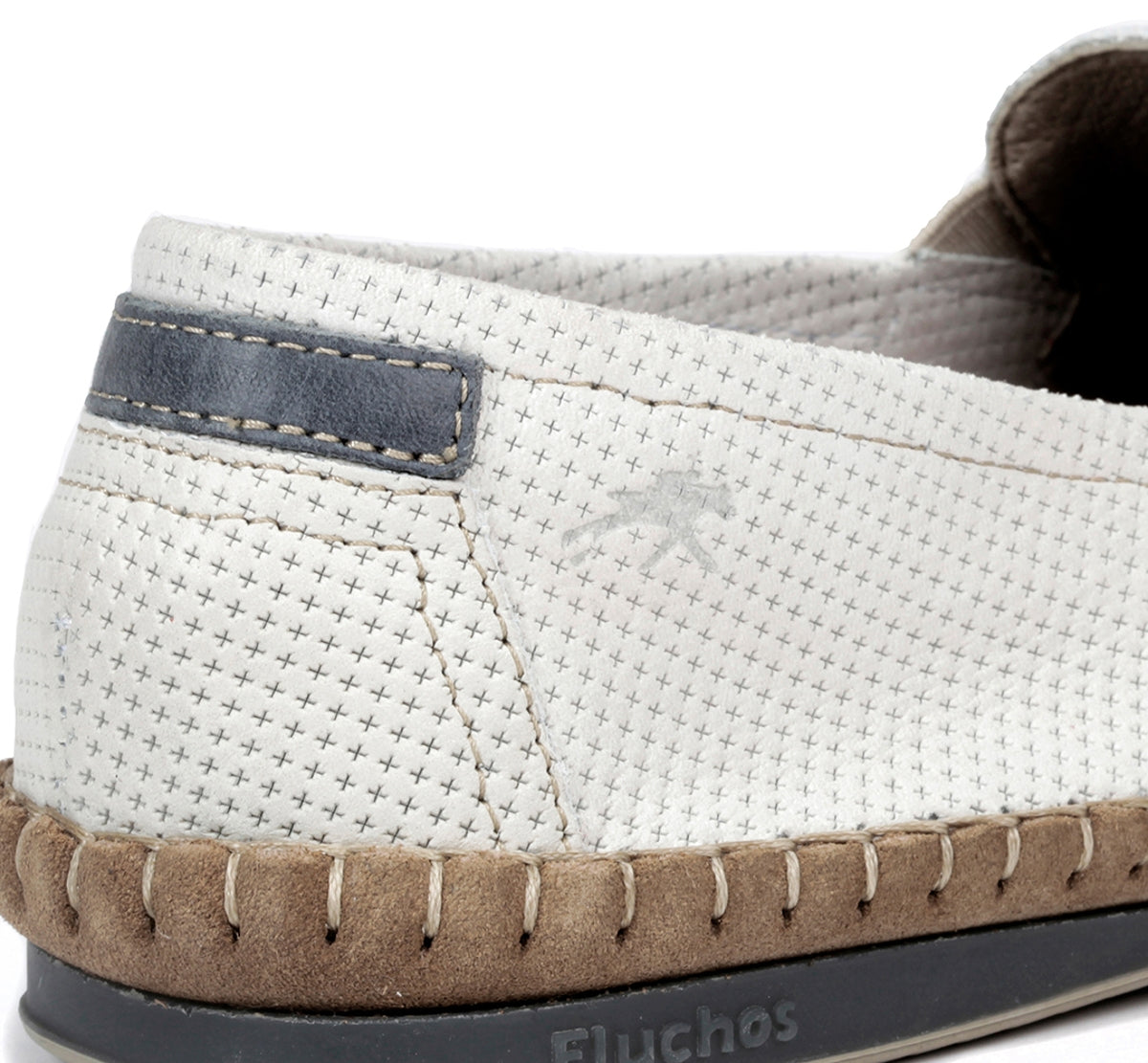 Fluchos Bahamas 8674 mocassins homme blanc