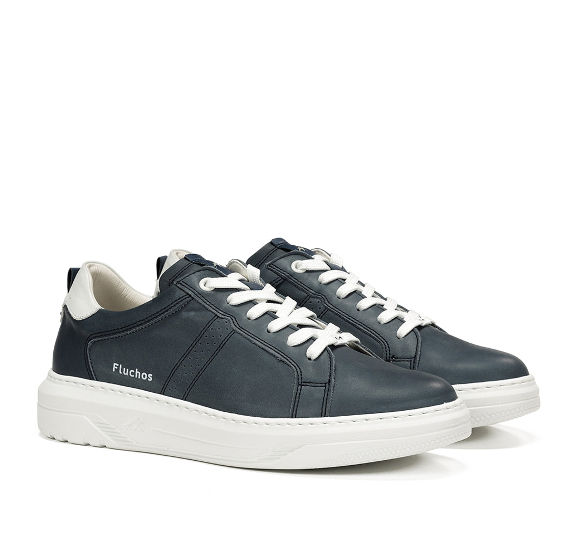 Fluchos Boston F1967 baskets bleues homme cuir