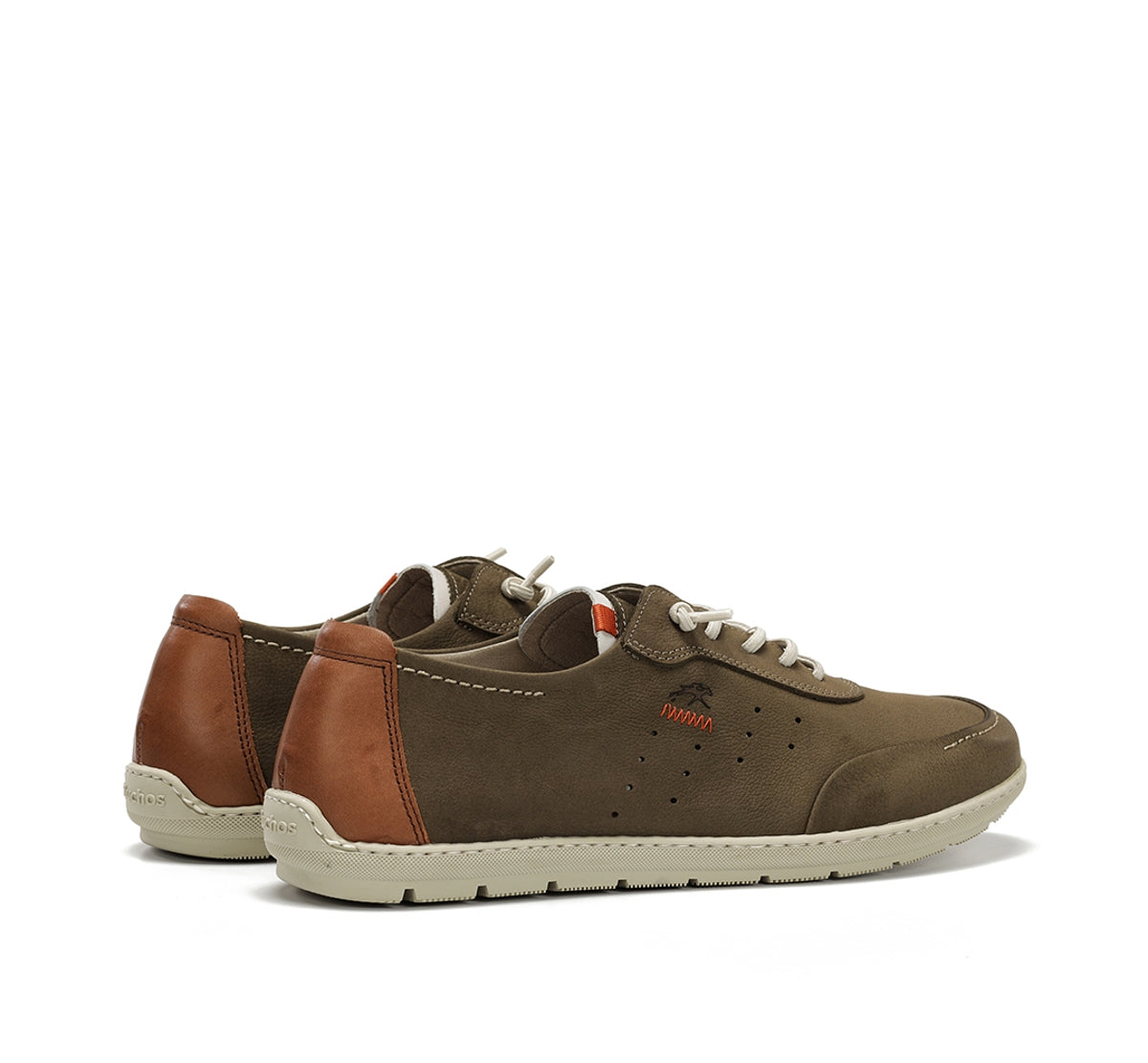 Fluchos Andy F2372 baskets homme vert cuir